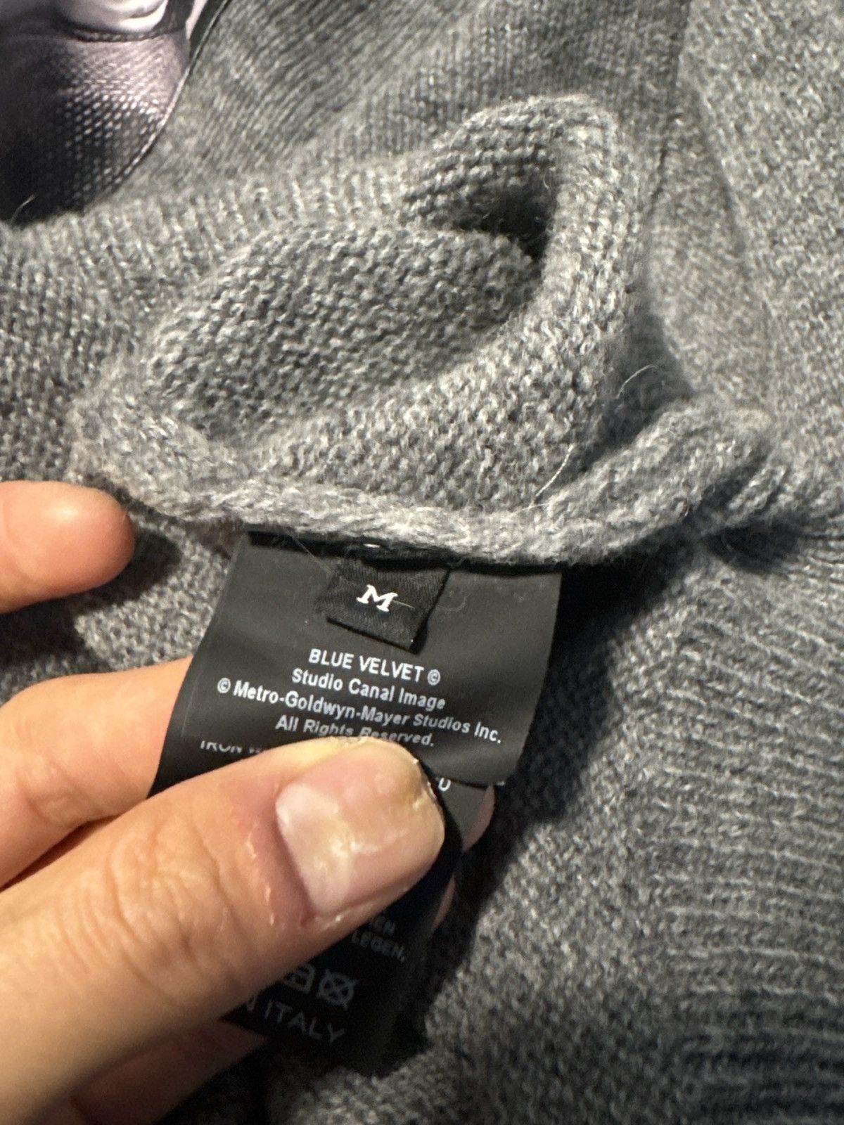 Raf Simons Raf Simons Grey Knit Patches Sweater Size US M / EU 48-50 / 2 - 6 Thumbnail