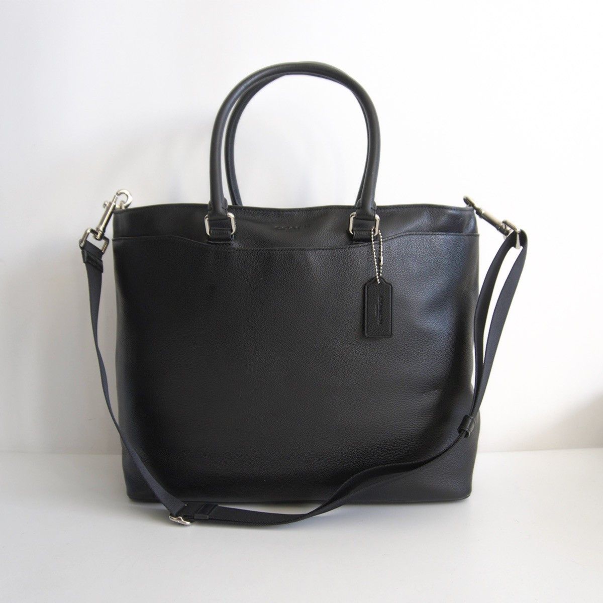 Coach Coach 2-way Leather Tote Bag Blue | Grailed
