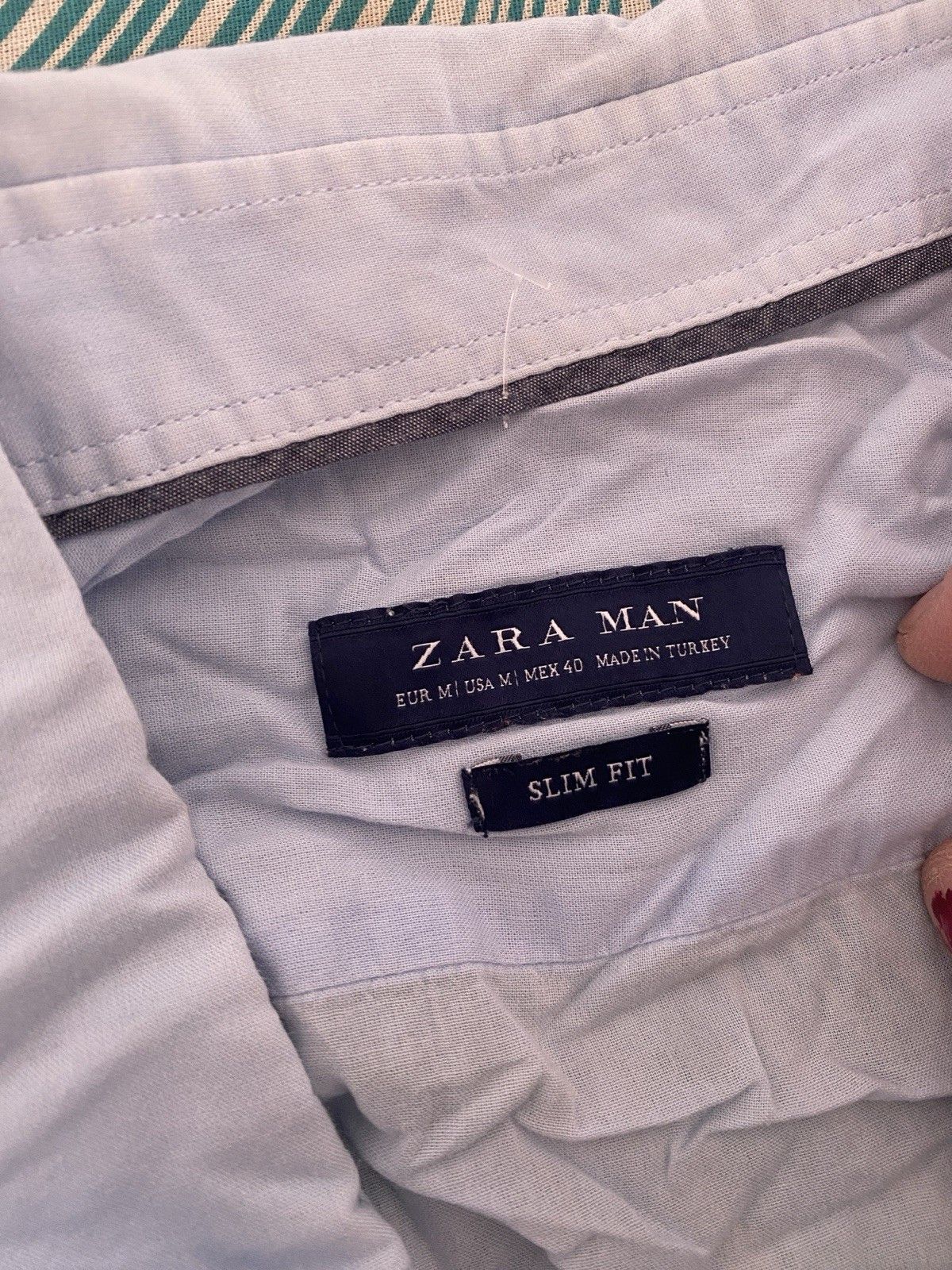 Other Zara Slim Fit Mens Shirt Blue Size M AD25 Size US M / EU 48-50 / 2 - 3 Thumbnail