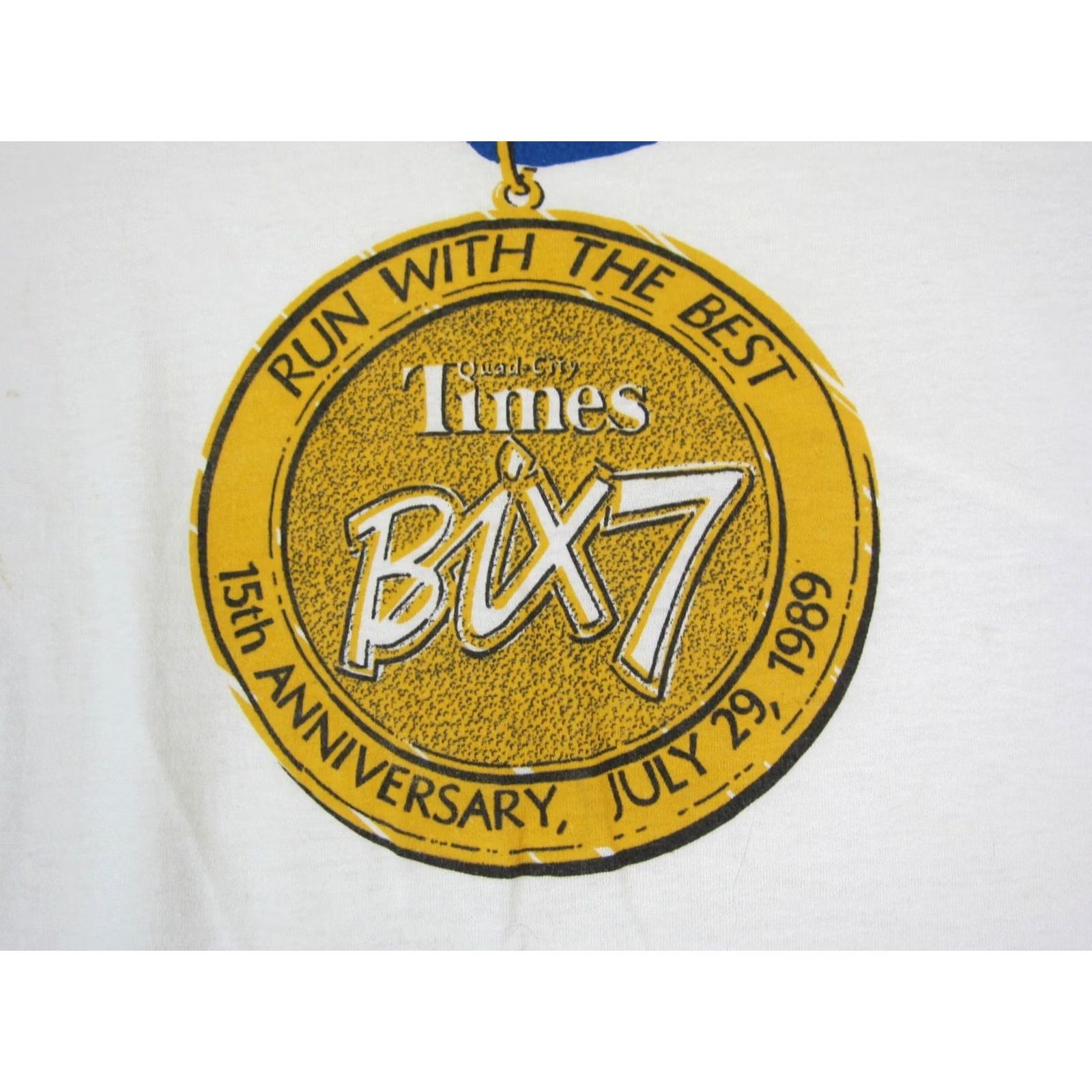 Vintage VINTAGE Quad-City Times Bix 7 Shirt Mens Extra Large XL White USA 90s Size US XL / EU 56 / 4 - 3 Thumbnail