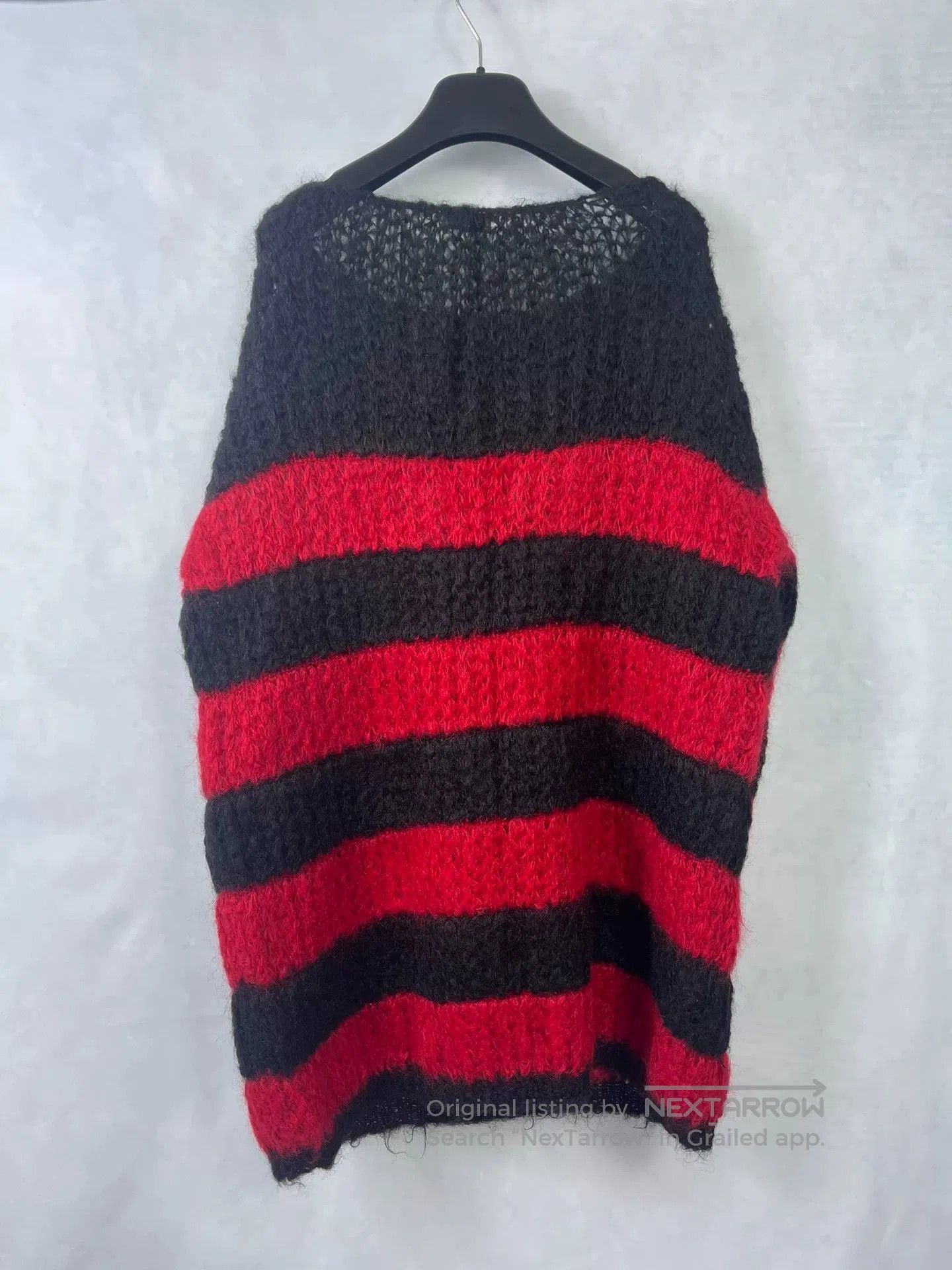 Saint Laurent Paris Saint Laurent Black Red Knit Sweater. Size US M / EU 48-50 / 2 - 2 Thumbnail