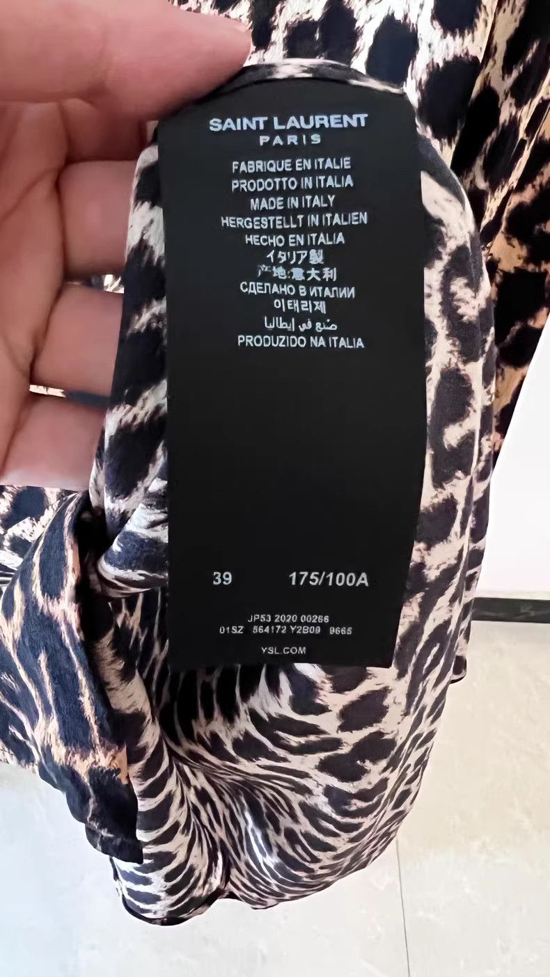 Saint Laurent Paris SLP-print shirt made of mulberry silk satin Size US M / EU 48-50 / 2 - 5 Thumbnail