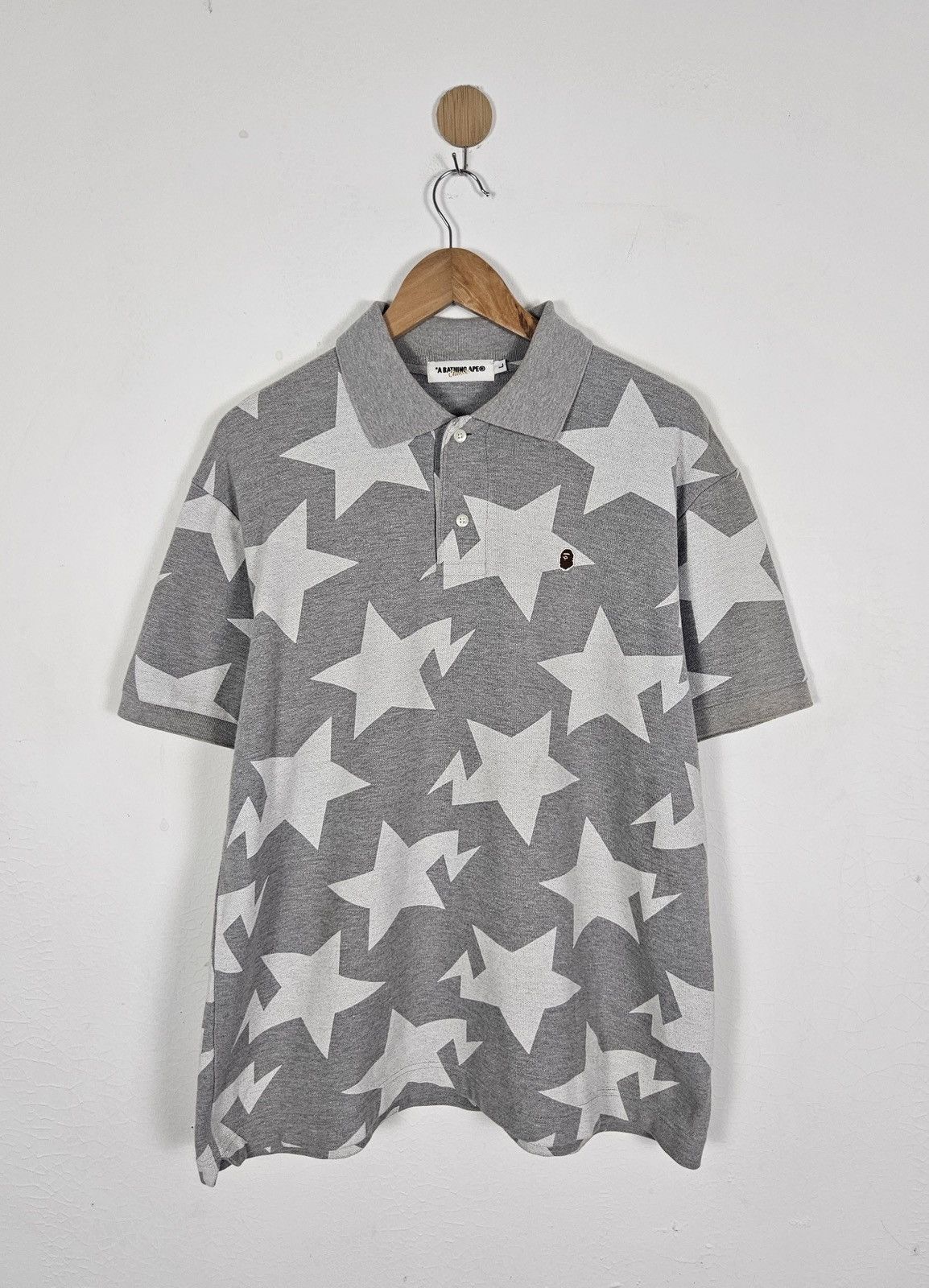 Bape Vintage A Bathing Ape Bape Sta polo shirt Size US L / EU 52-54 / 3 - 1 Thumbnail
