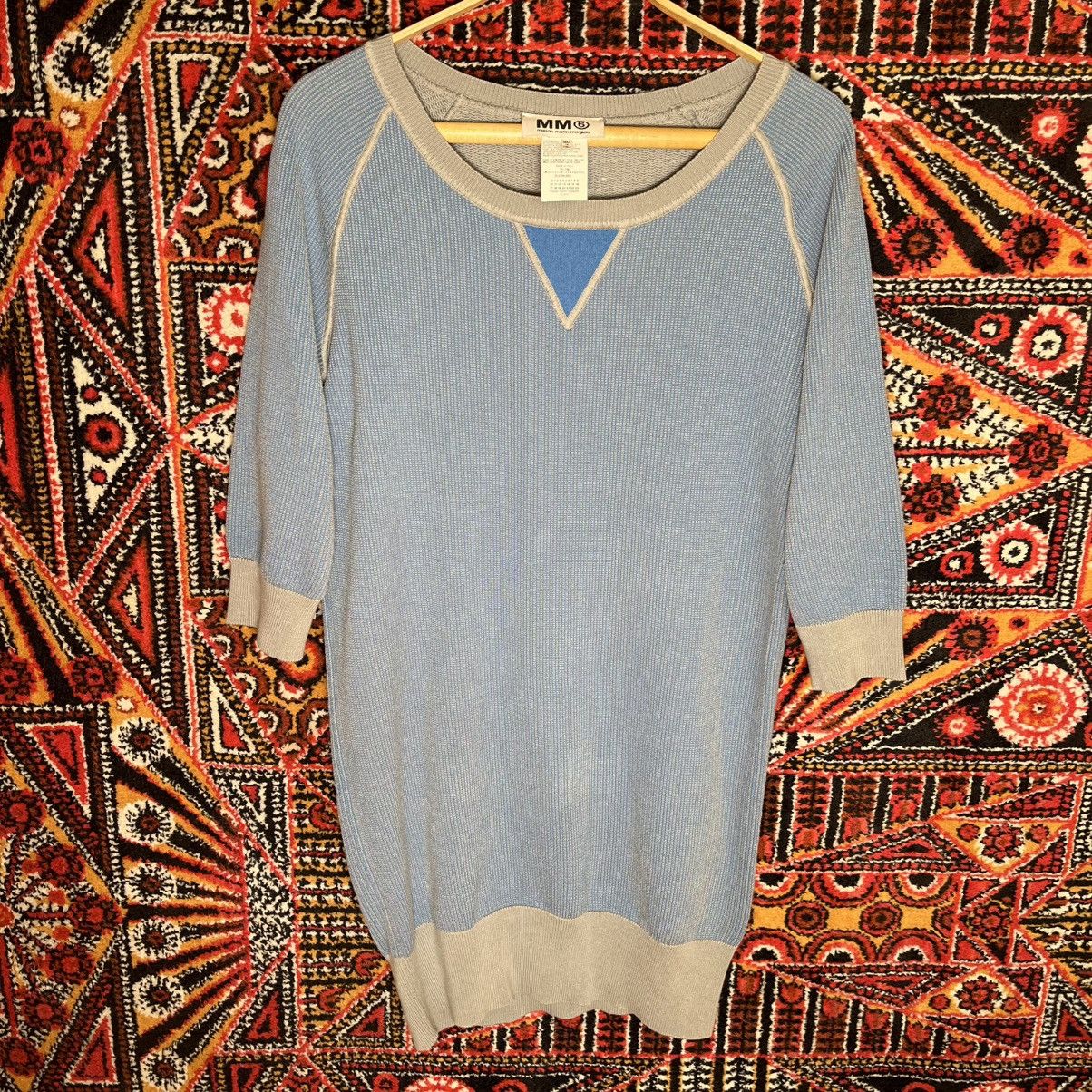 Designer × Maison Margiela × Vintage KNITTED DRESS MAISON MARTIN MARGIELA BLUE🧿 Size M / US 6-8 / IT 42-44 - 2 Thumbnail