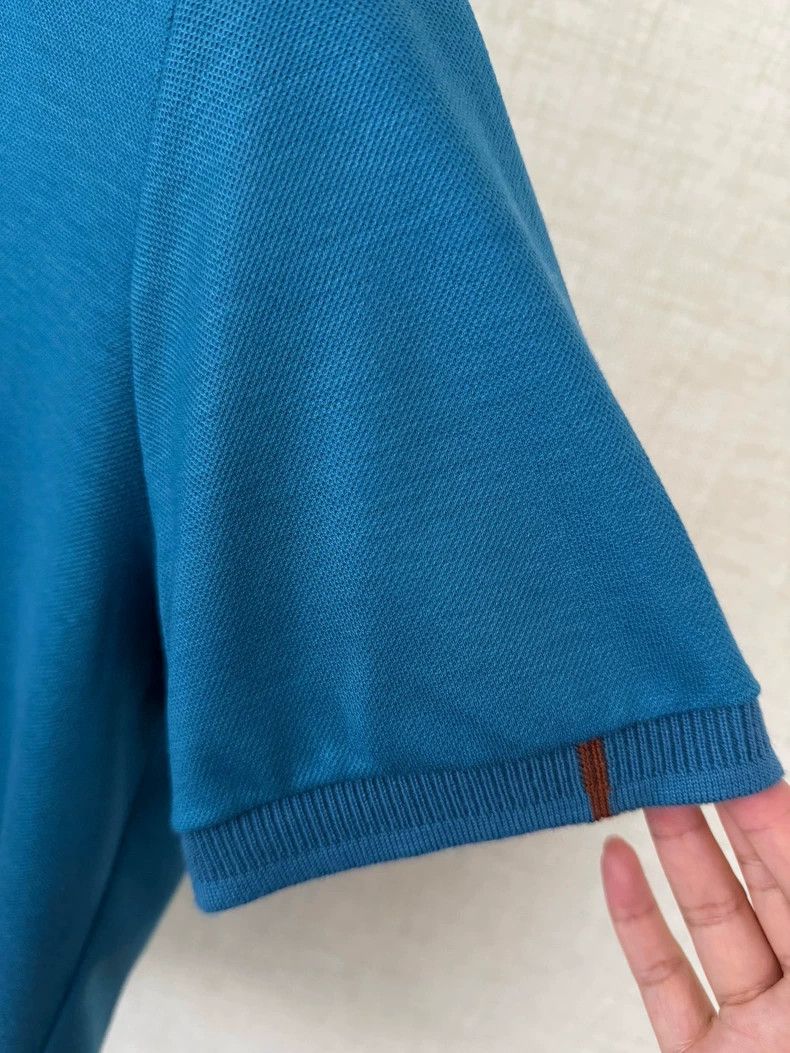 Loro Piana LORO PIANA Spring and summer knit cashmere short sleeve po Size US L / EU 52-54 / 3 - 6 Thumbnail
