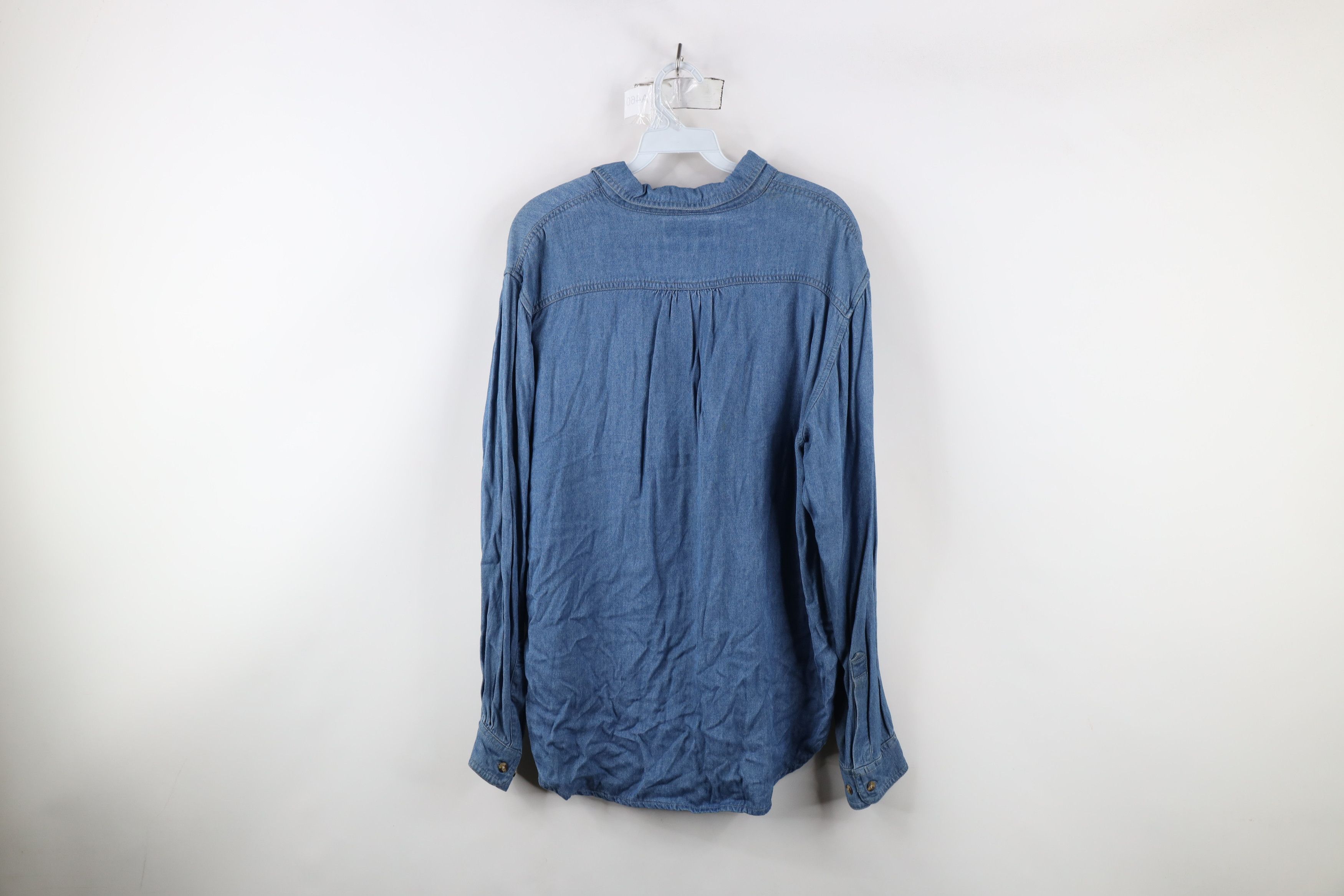 Columbia × Vintage Deadstock Vintage 90s Columbia Collared Button Shirt Blue Size L / US 10 / IT 46 - 13 Thumbnail