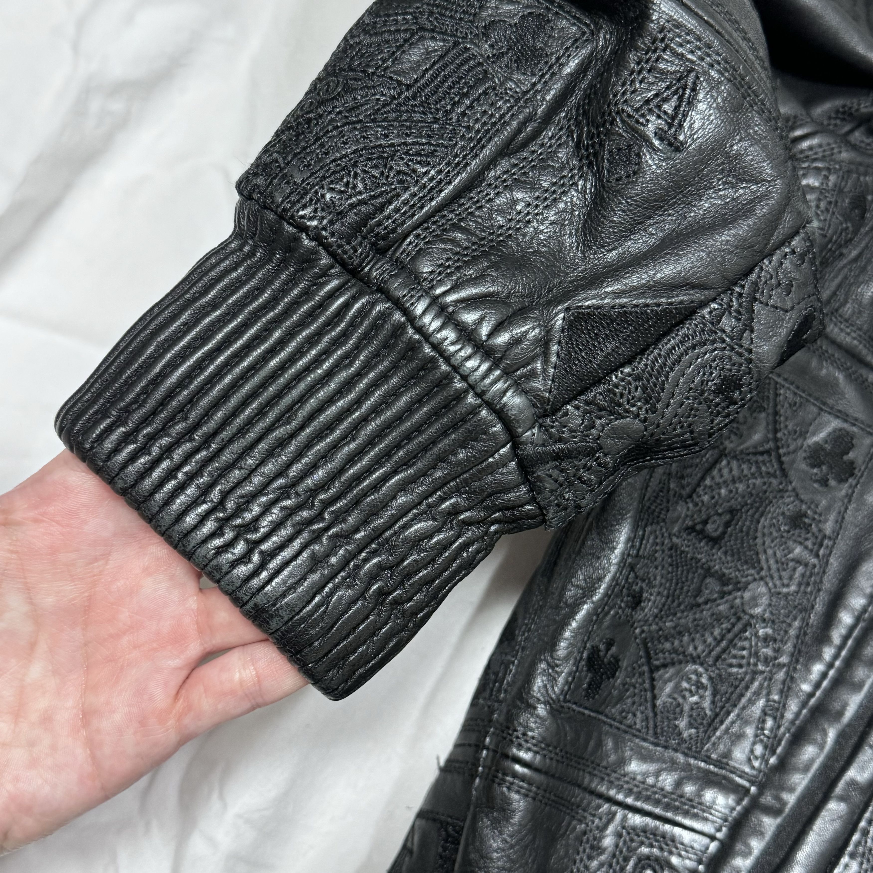 Supreme 16FW Supreme Court Card Hooded Leather Jacket Size US S / EU 44-46 / 1 - 10 Thumbnail