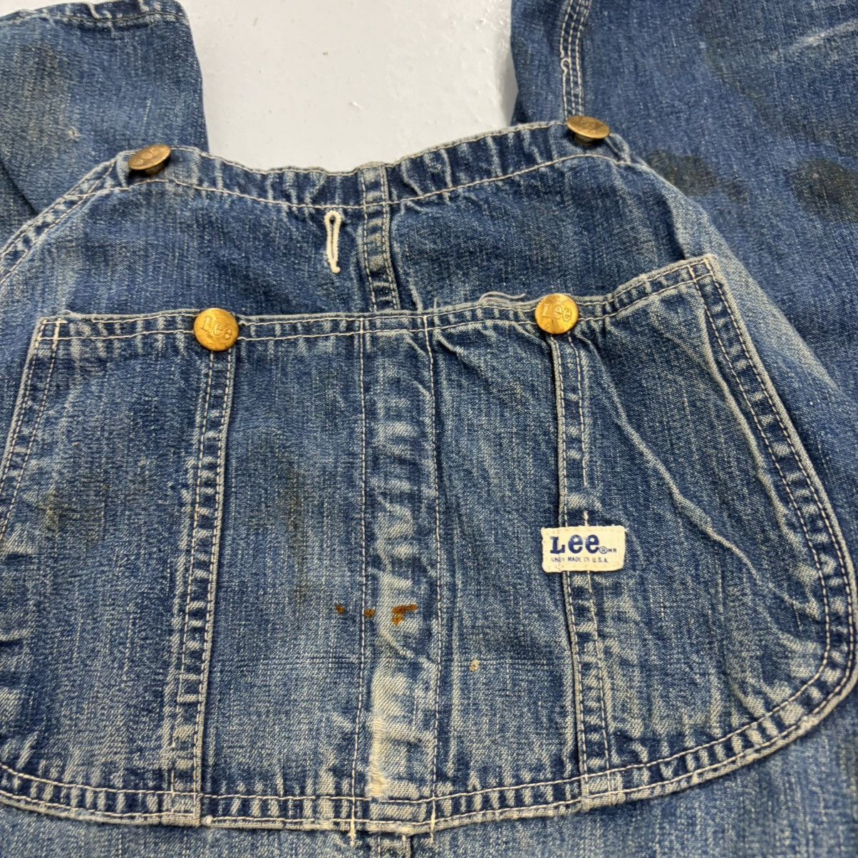Lee Vintage 50s Lee Union Made Jelt Sanforized Overalls 38x31 Size US 38 / EU 54 - 2 Thumbnail
