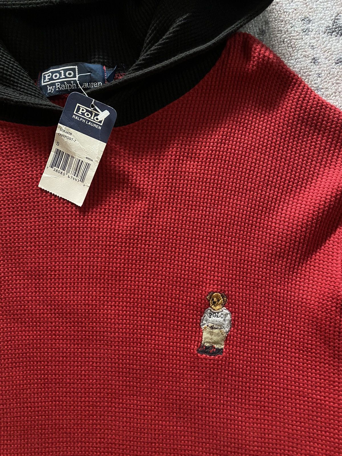 Polo Ralph Lauren × Vintage Vintage Polo Bear Hoodie Size US S / EU 44-46 / 1 - 3 Thumbnail