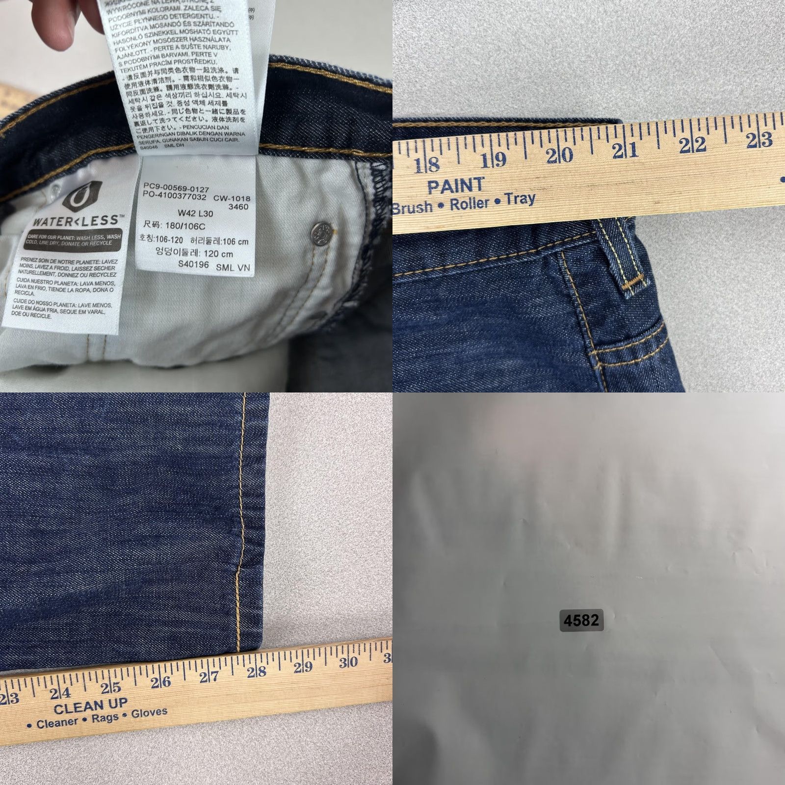 Levi's Levi's 569 Jeans Mens 42x30 Dark Indigo Wash Loose Straight Denim Pants Regular 42 Inseam 28in Blue 5-Pocket Mens Fit: Relaxed Mens Size US 42 / EU 58 - 9 Thumbnail
