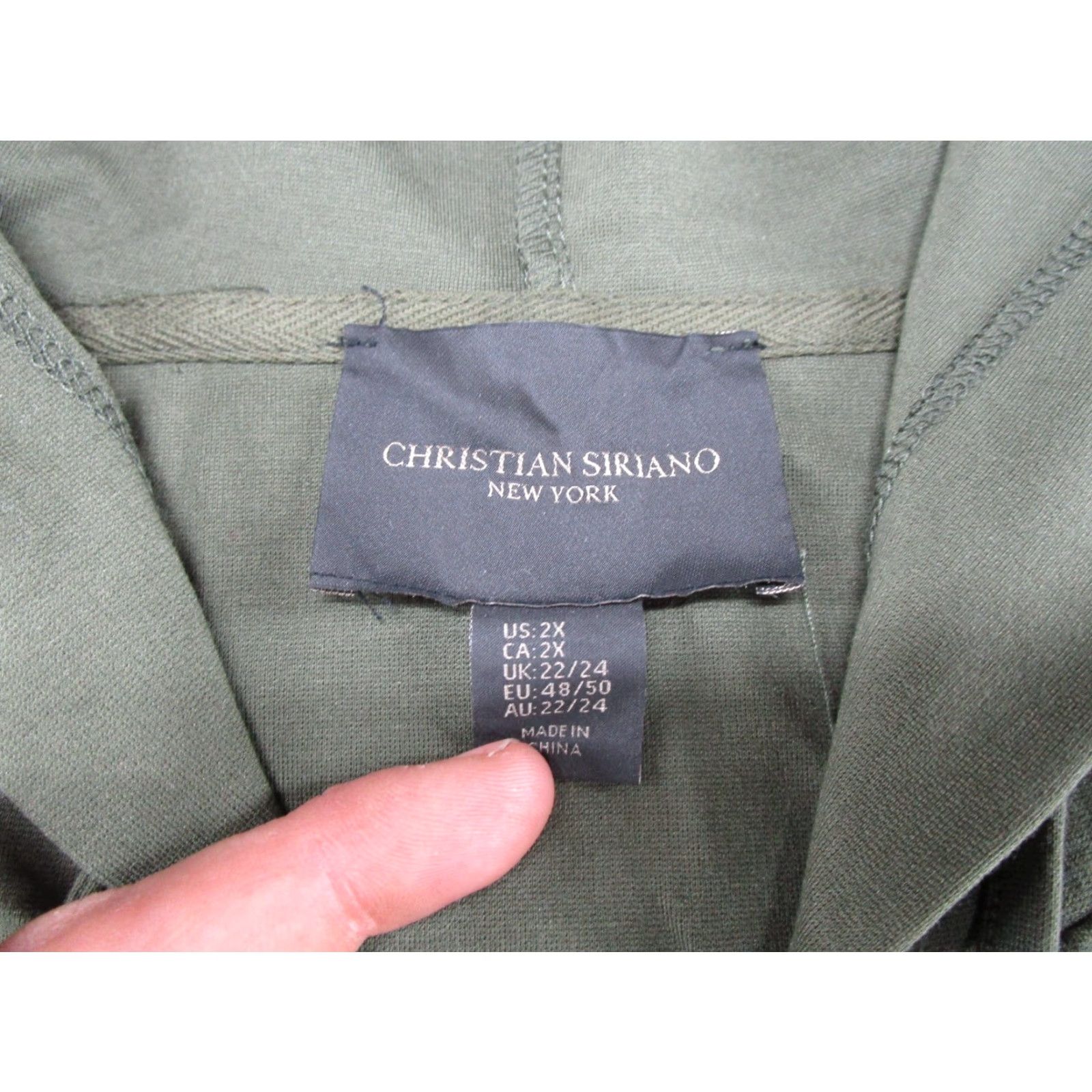 Christian Siriano Christian Siriano Vest Hooded Pockets 2X Green Sleeveless Button Front Front Pockets Womens Medium? Size XXL / US 16-18 / IT 52-54 - 2 Thumbnail