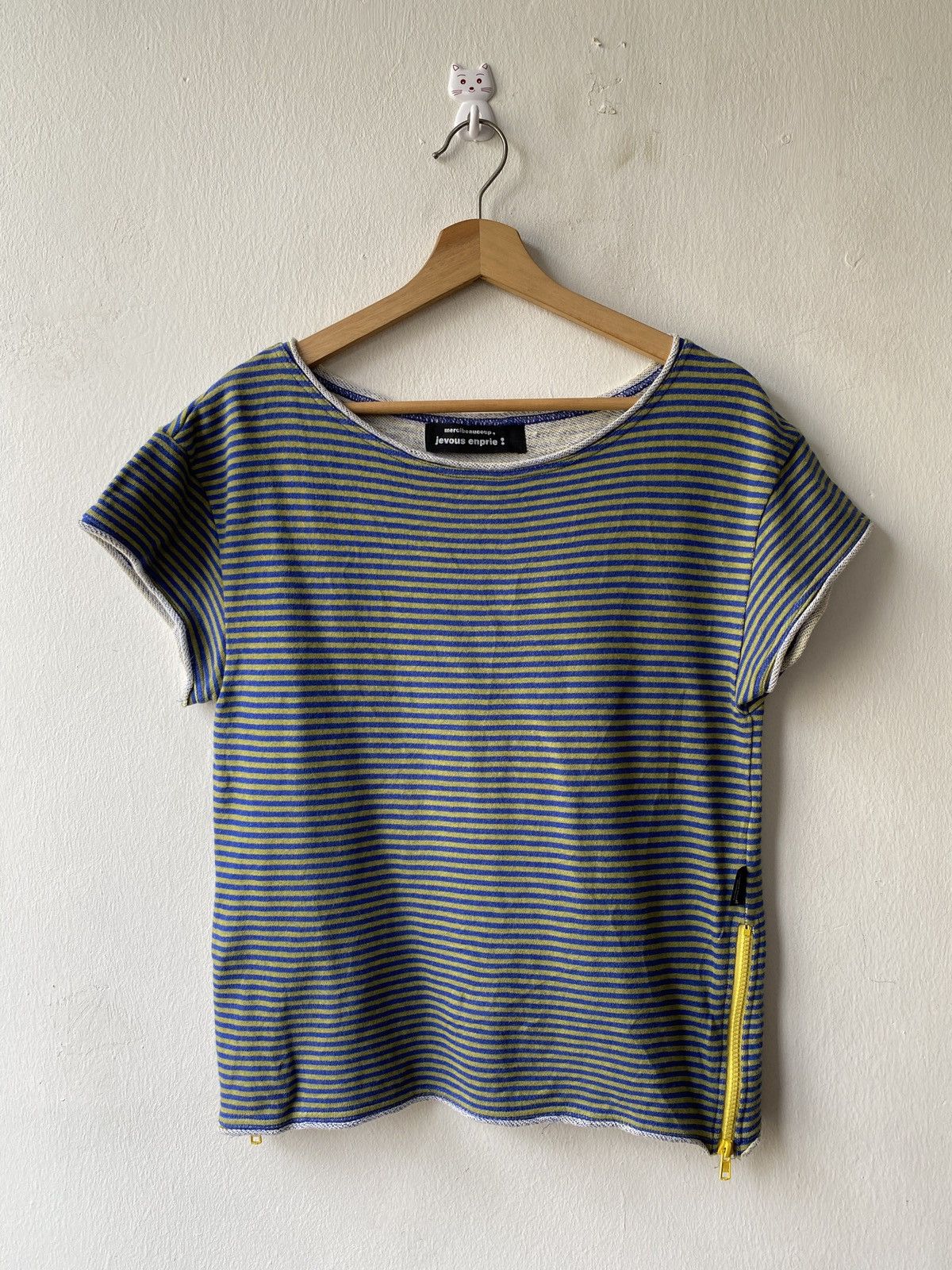 Issey Miyake × mercibeaucoup 2000s - Mercibeaucoup By Issey Miyake Stripped Tee Size S / US 4 / IT 40 - 3 Thumbnail