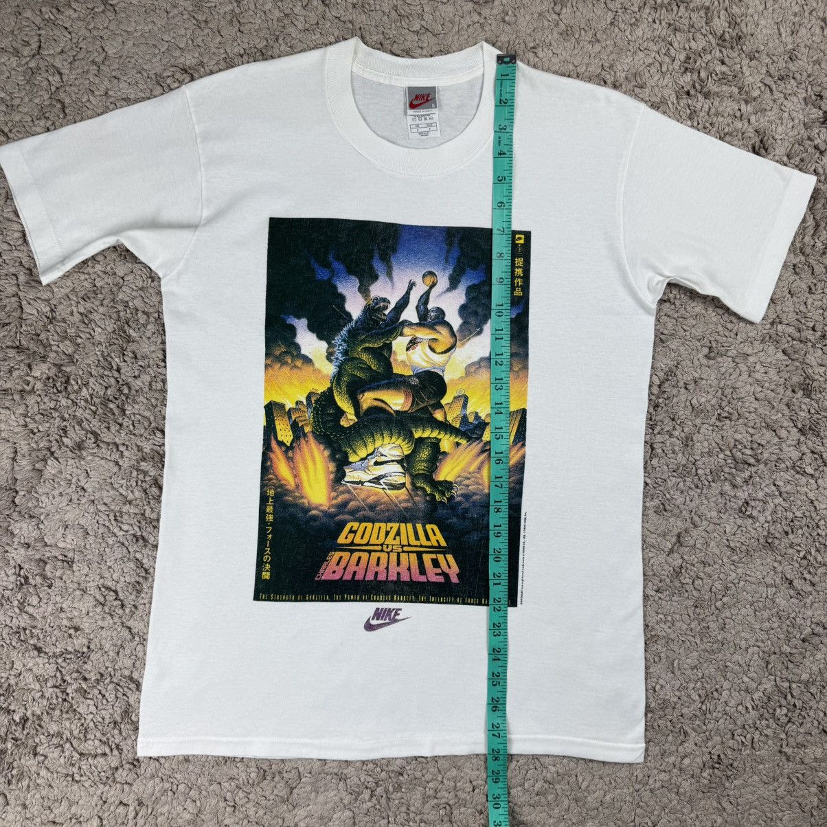 Nike Vintage 1992 Nike Godzilla vs. Charles Barkley T-shirt Size US S / EU 44-46 / 1 - 15 Thumbnail