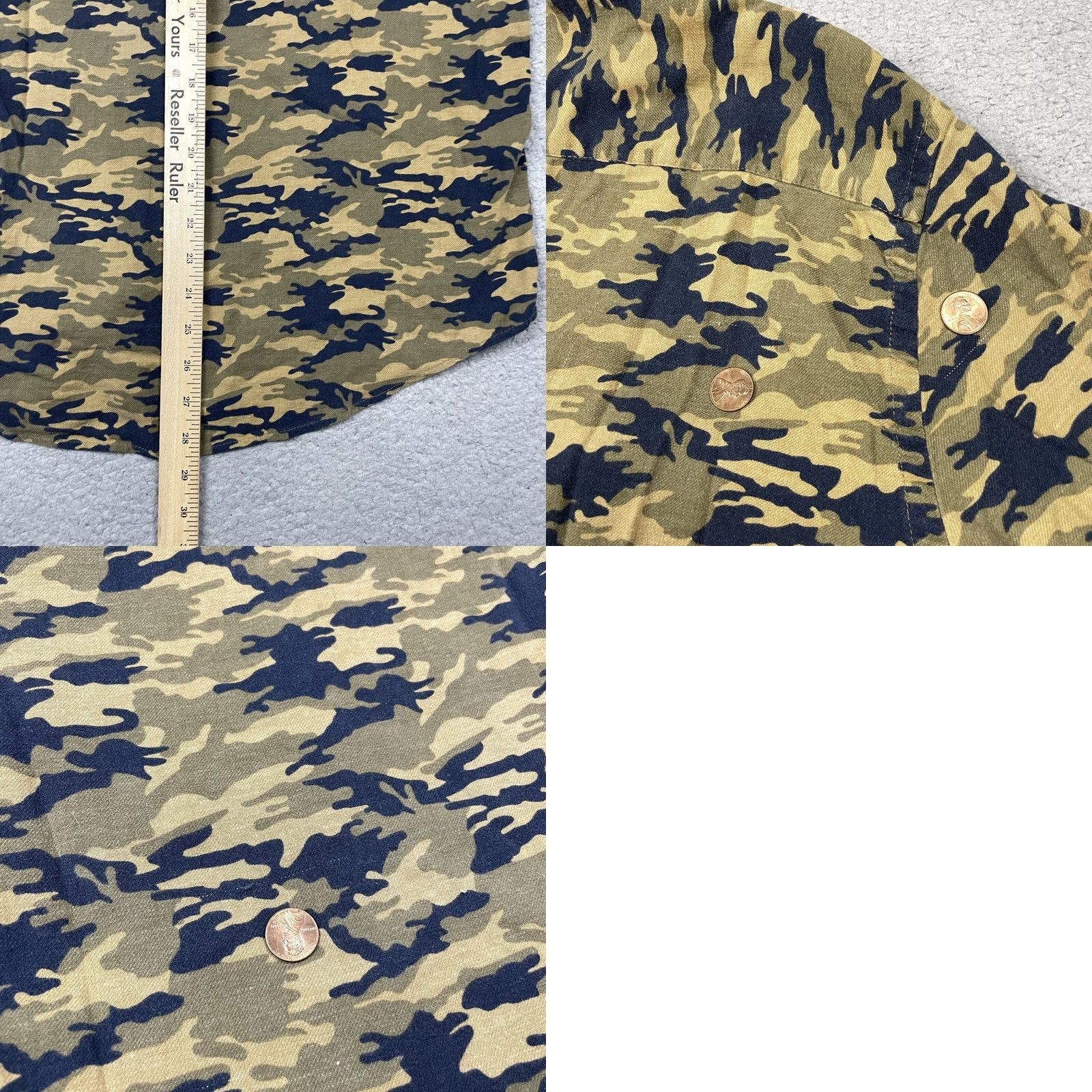 Vintage VINTAGE Stapleford Workwear Shirt Adult Medium Brown Camo Button Up Pockets Camouflage Flannel 100% Cotton Athletic Mens Size US M / EU 48-50 / 2 - 8 Thumbnail