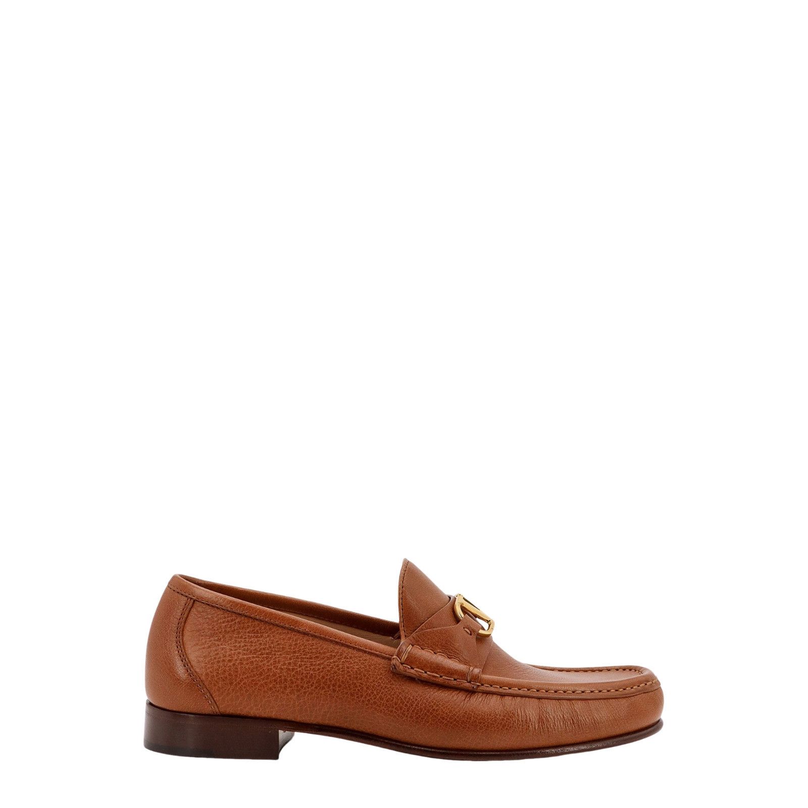 VALENTINO GARAVANI $980 Tobacco Leather Loafers New (Men's s