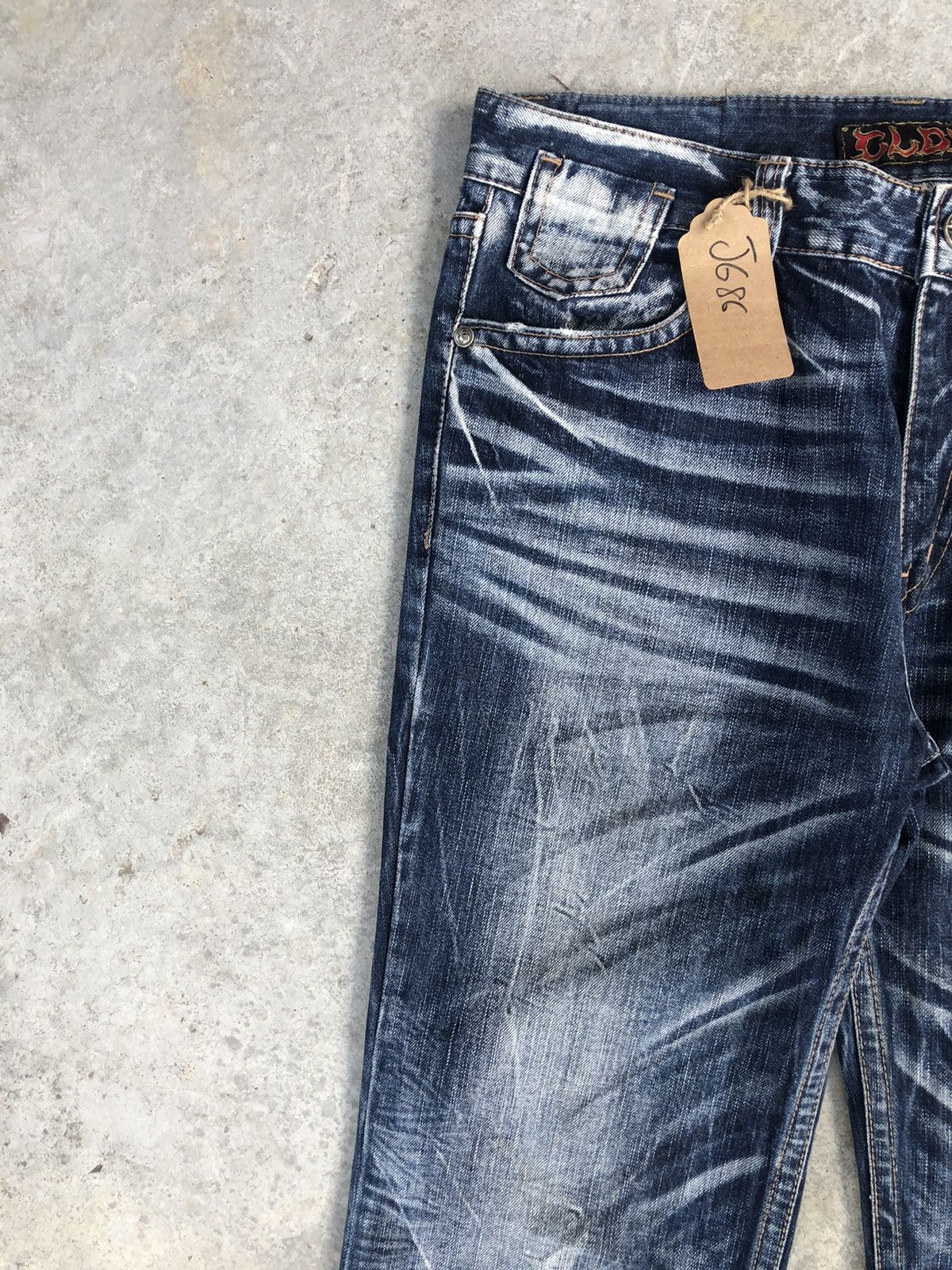 Japanese Brand Japanese Skulls Embroidered Jeans Distressed Jeans Patchwork Size US 37 - 5 Thumbnail