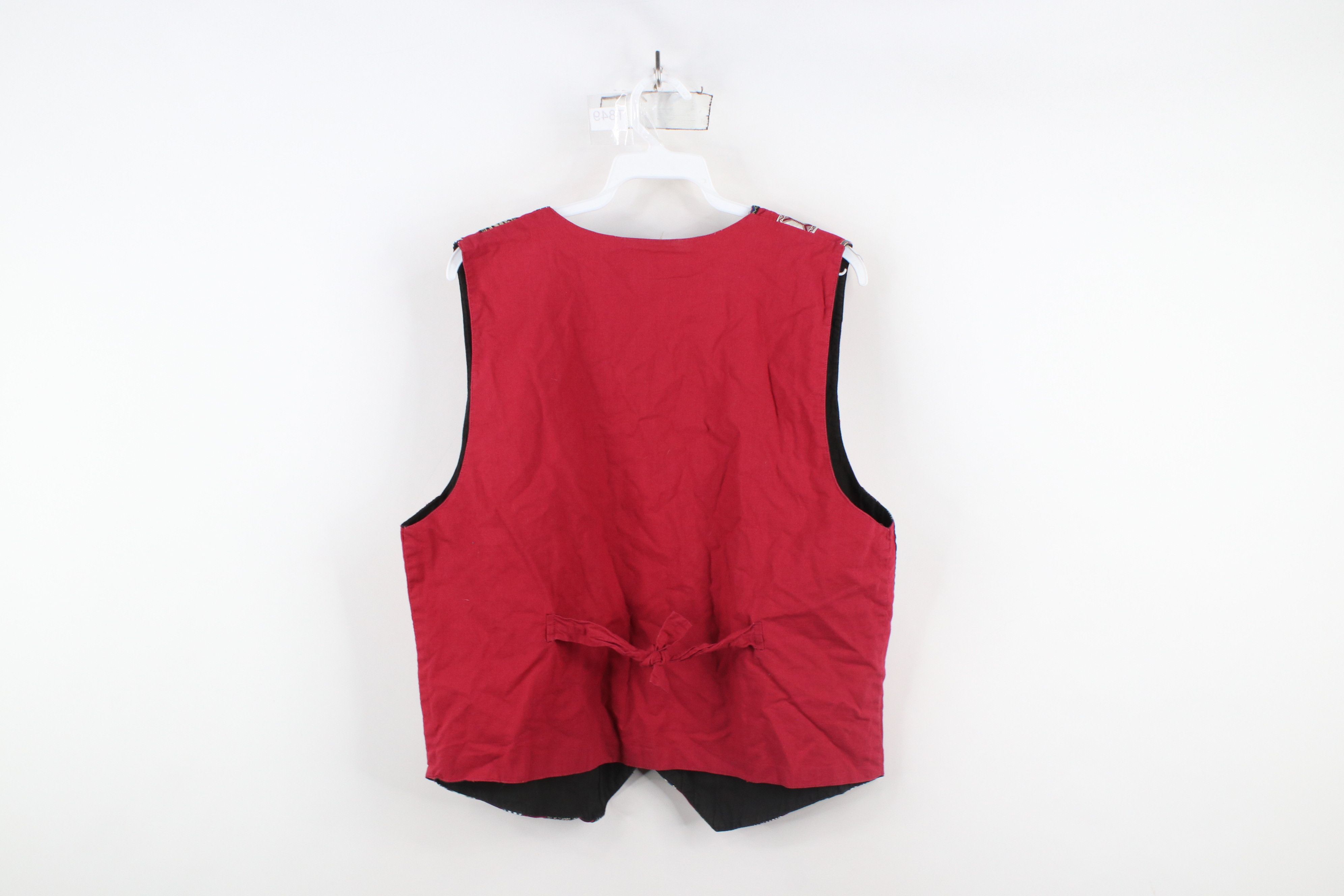 Vintage Vintage 90s Streetwear Geometric Tapestry Vest Jacket Size L / US 10 / IT 46 - 11 Thumbnail