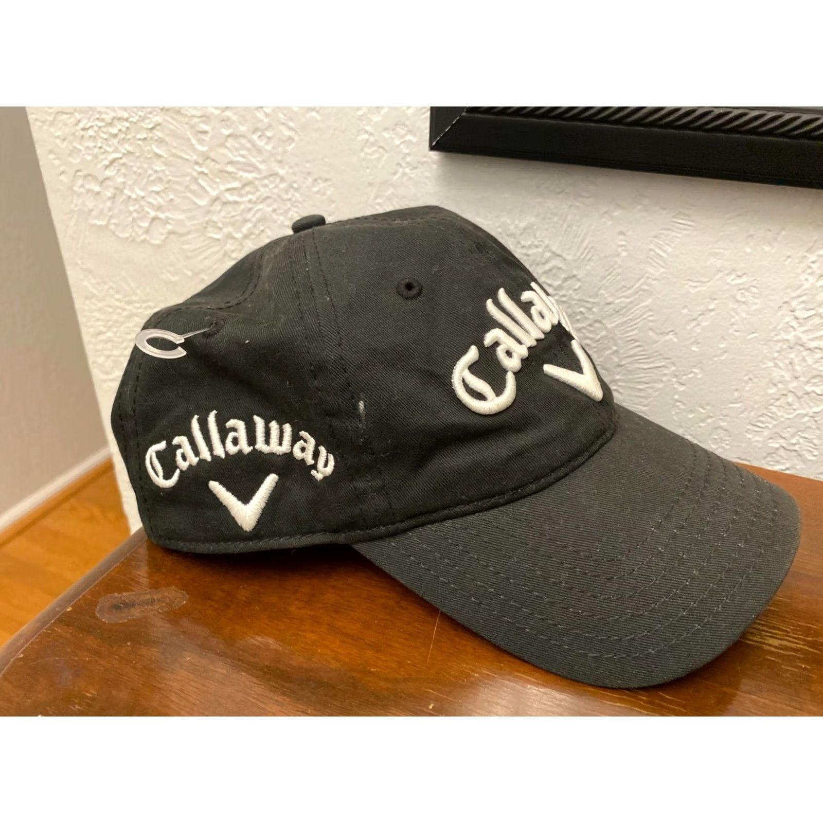 Callaway Callaway Black Hat Cap Strapback Baseball Cap Men Adjustable Cotton Size ONE SIZE - 3 Thumbnail