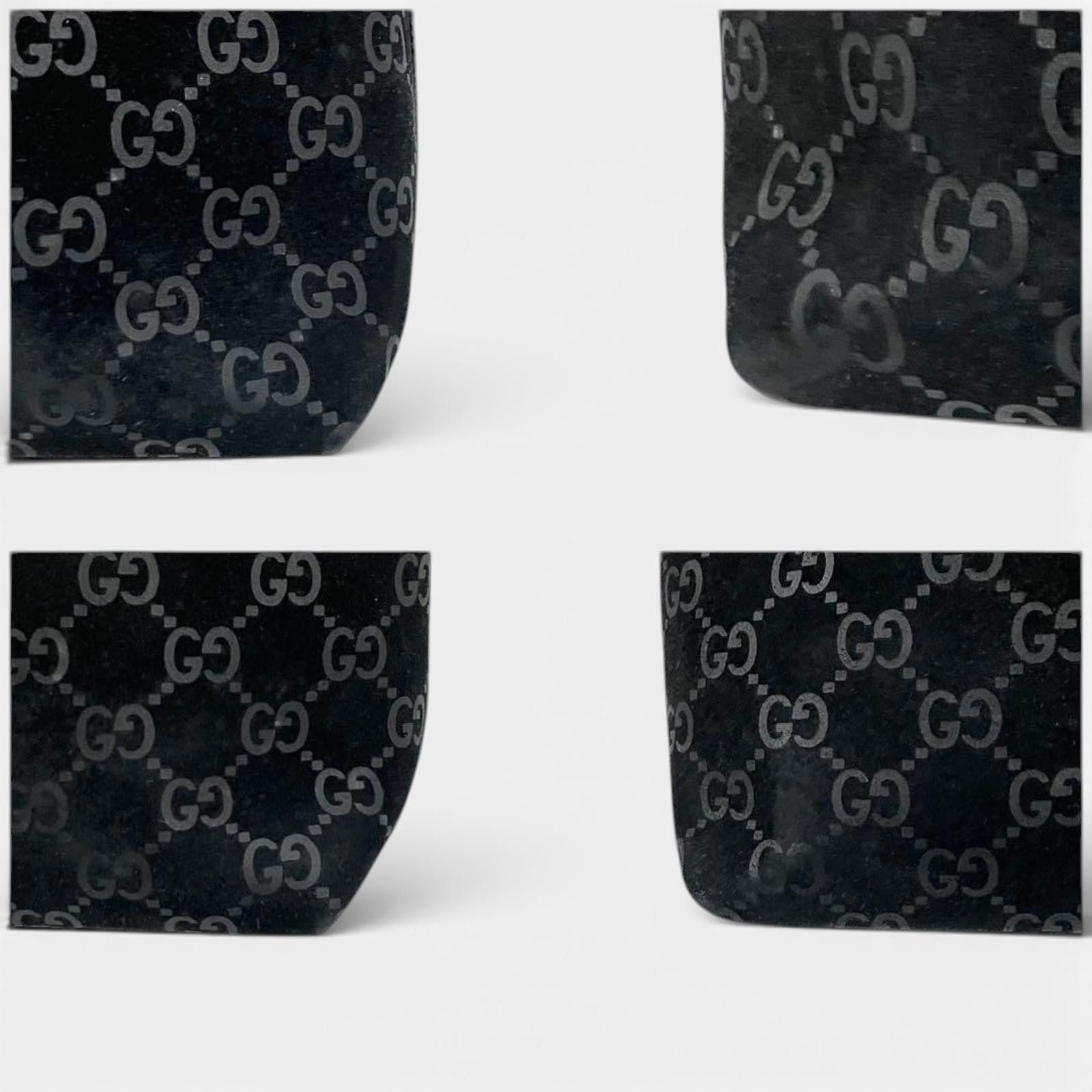Gucci Gucci - Black GG Canvas Bamboo Handle Shoulder Bag Size ONE SIZE - 6 Thumbnail