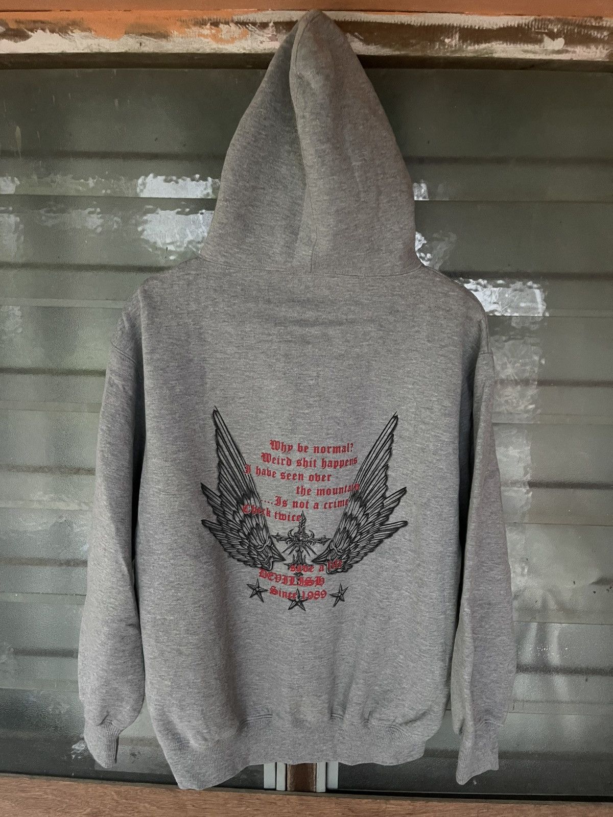 Vintage 90's Dogcigar Punk LGB If Six Was Nine Hoodie