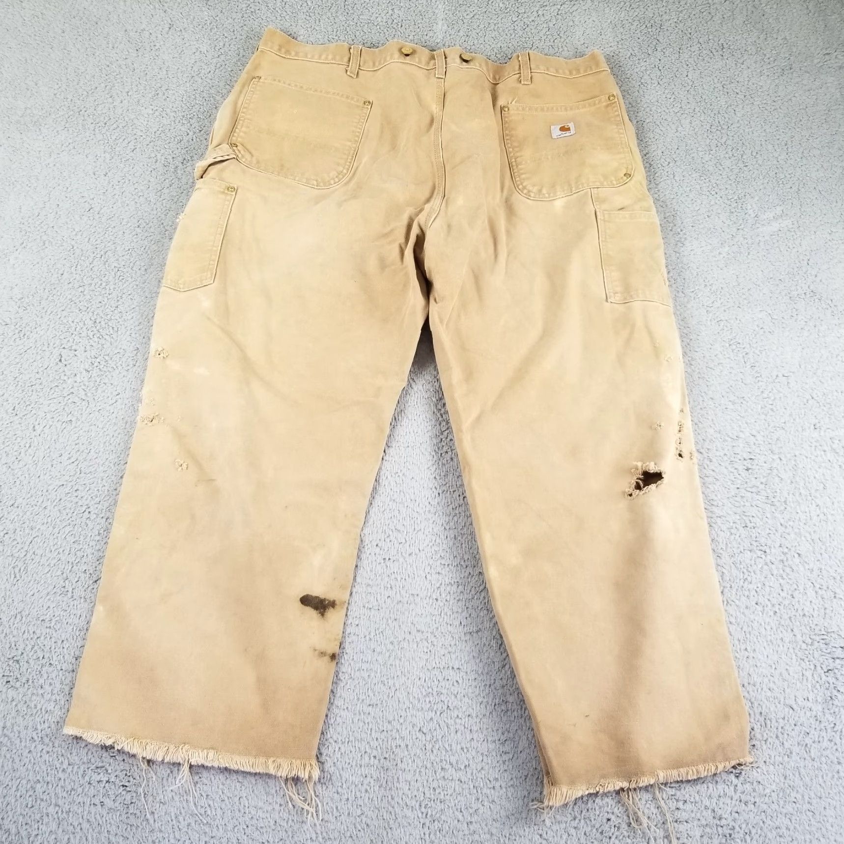 Carhartt Carhartt Double Knee Pants Logger Cut 42x27 Brown Grunge Workwear Mens Size US 42 / EU 58 - 3 Thumbnail