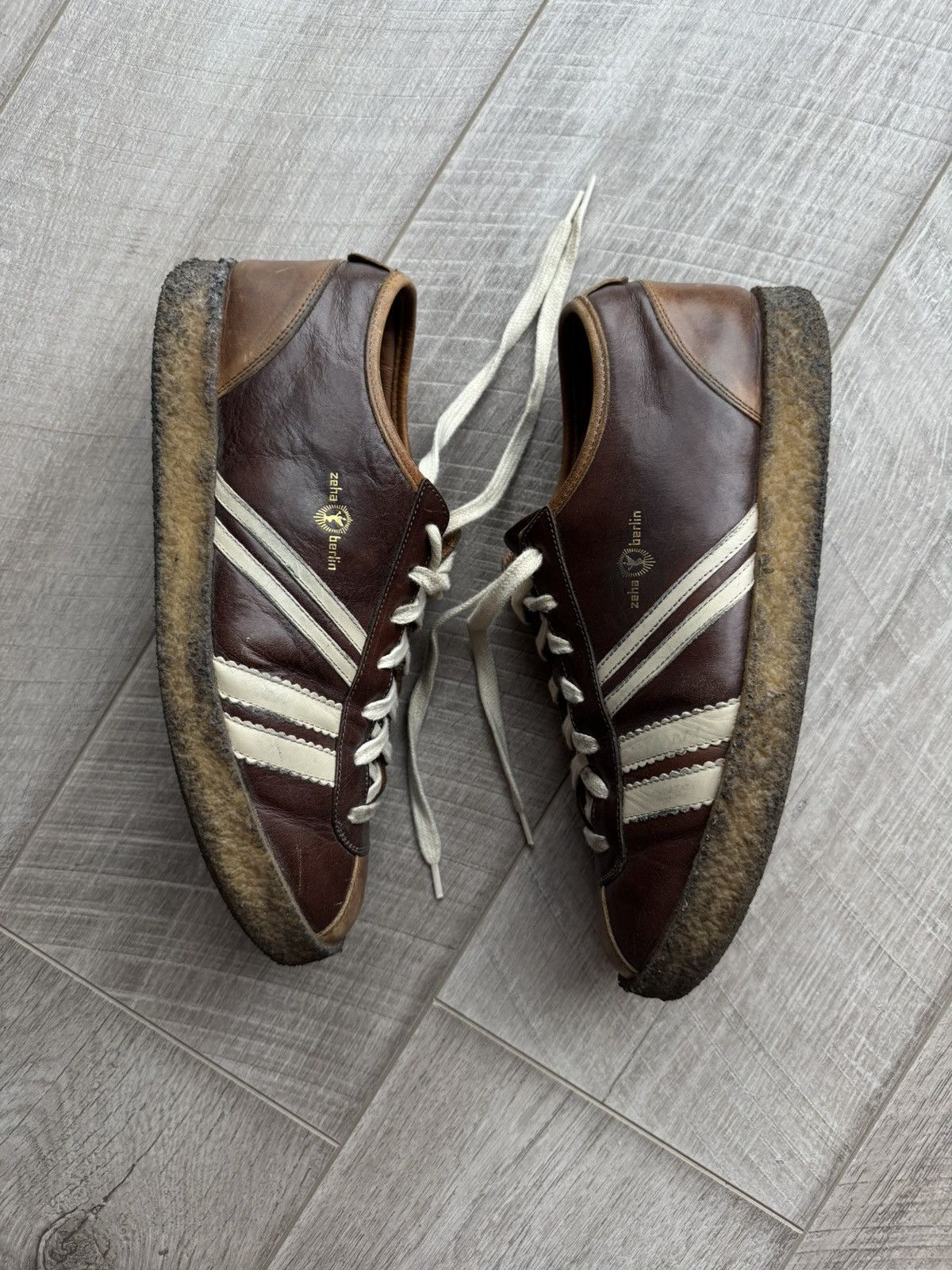 Other Zeha Berlin Leather Sneakers Brown Vintage Retro Size EU 41 Size US 8 / EU 41 - 4 Thumbnail