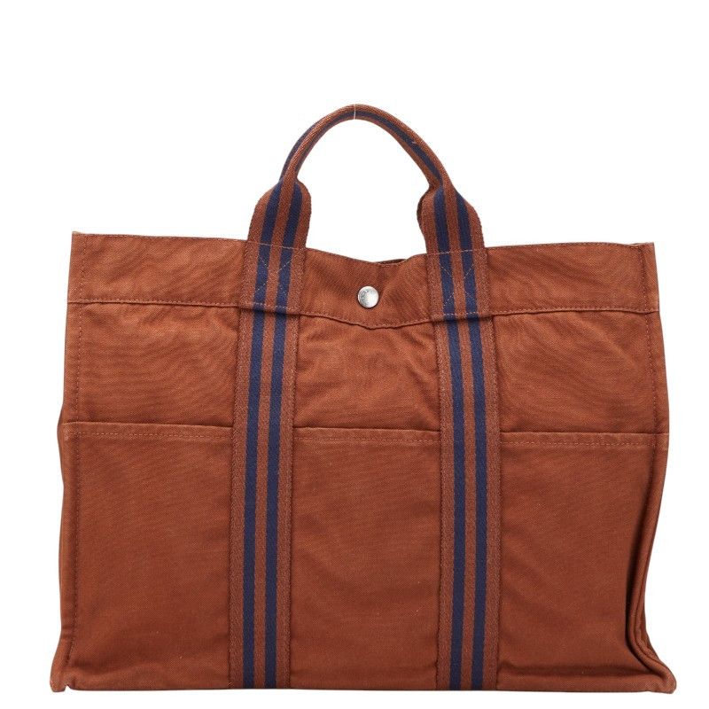 Hermes Hermes Hermes Fourre Tout Canvas Tote Bag Canvas Tote Bag Size ONE SIZE - 1 Thumbnail