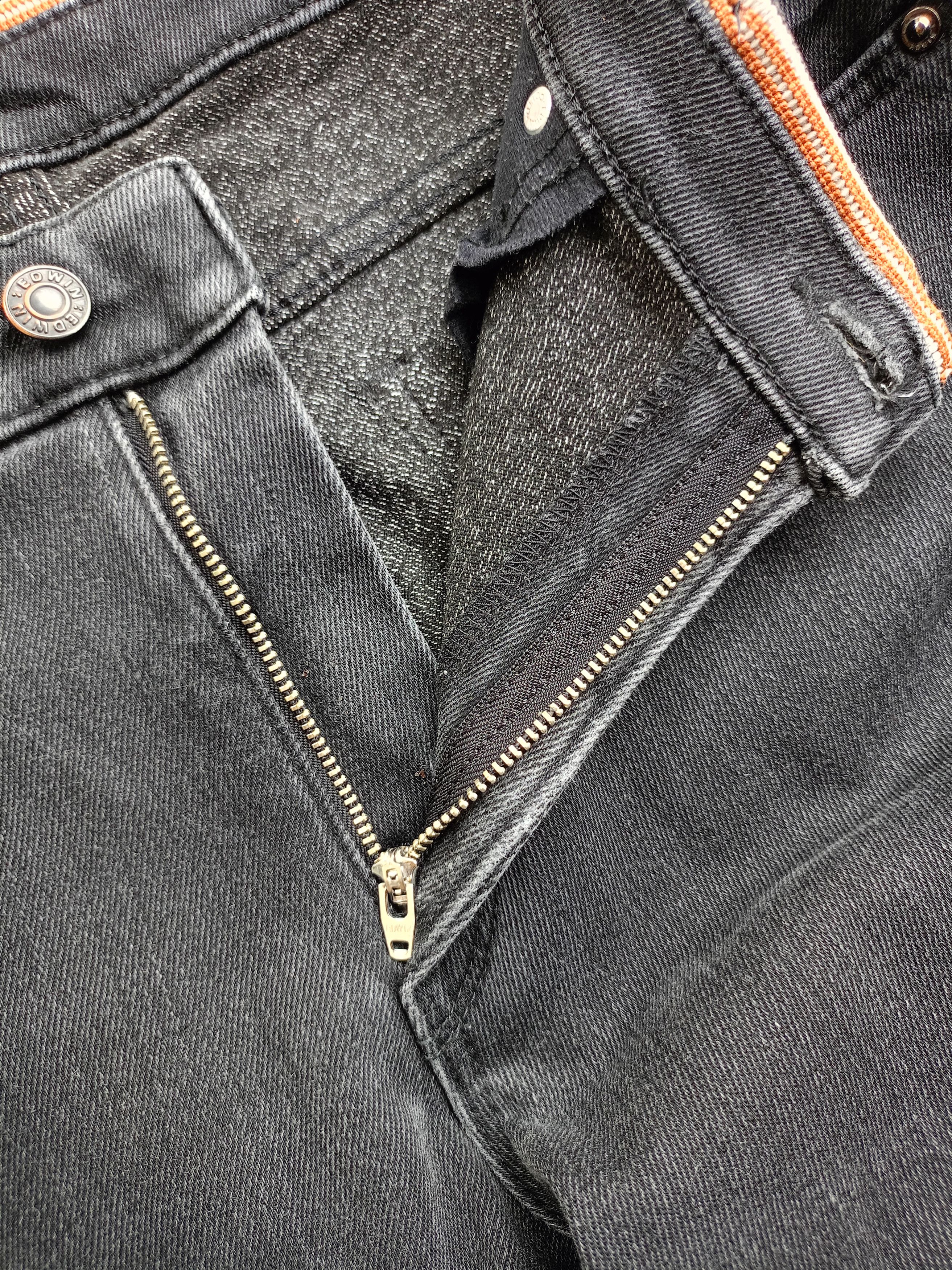 Edwin × Vintage EDWIN Black Women's Vintage Streetwear Denim Size 31" - 11 Thumbnail