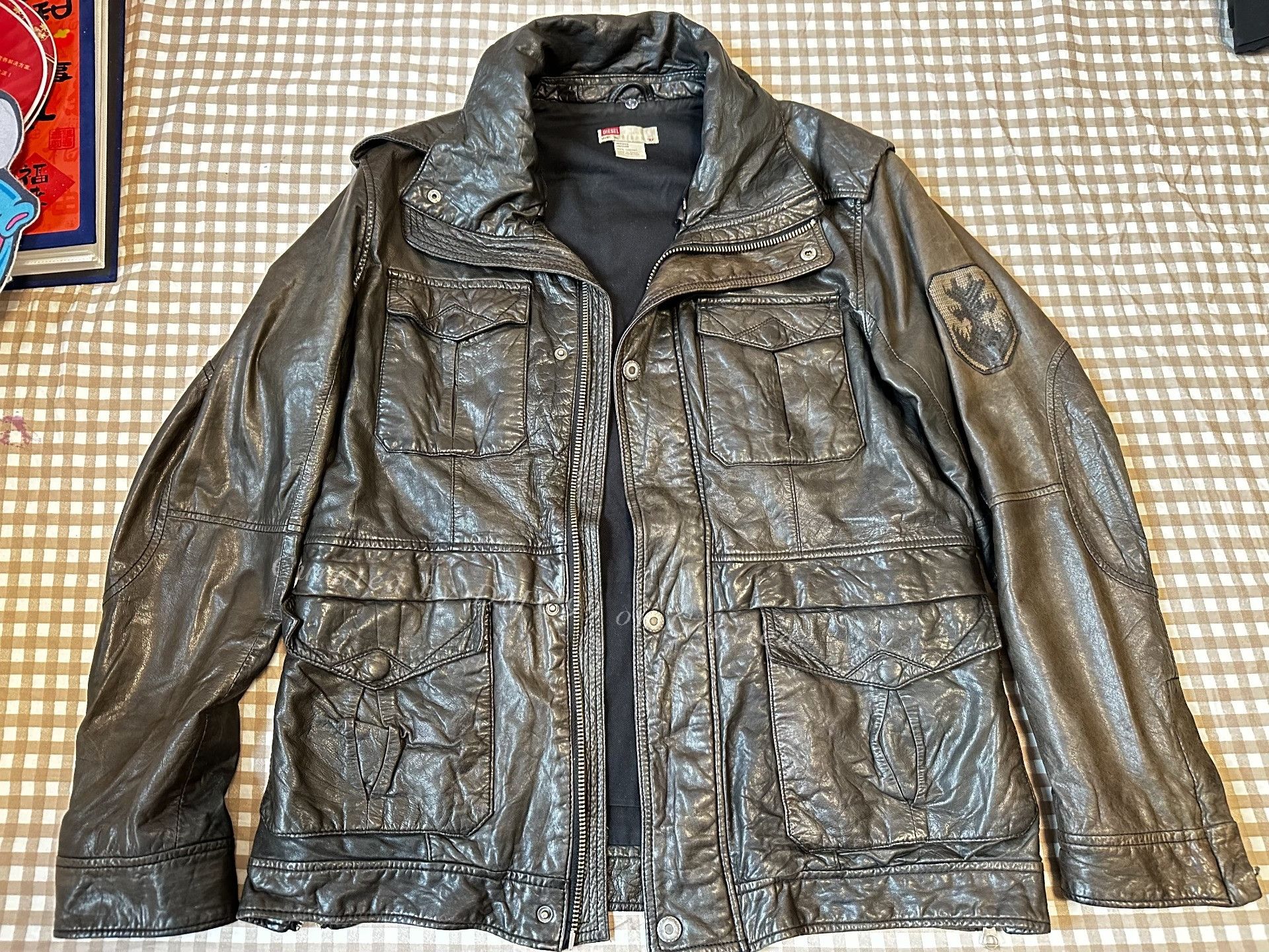 Diesel DIESEL M65 Military Sheepskin Leather Jacket Size US M / EU 48-50 / 2 - 1 Thumbnail