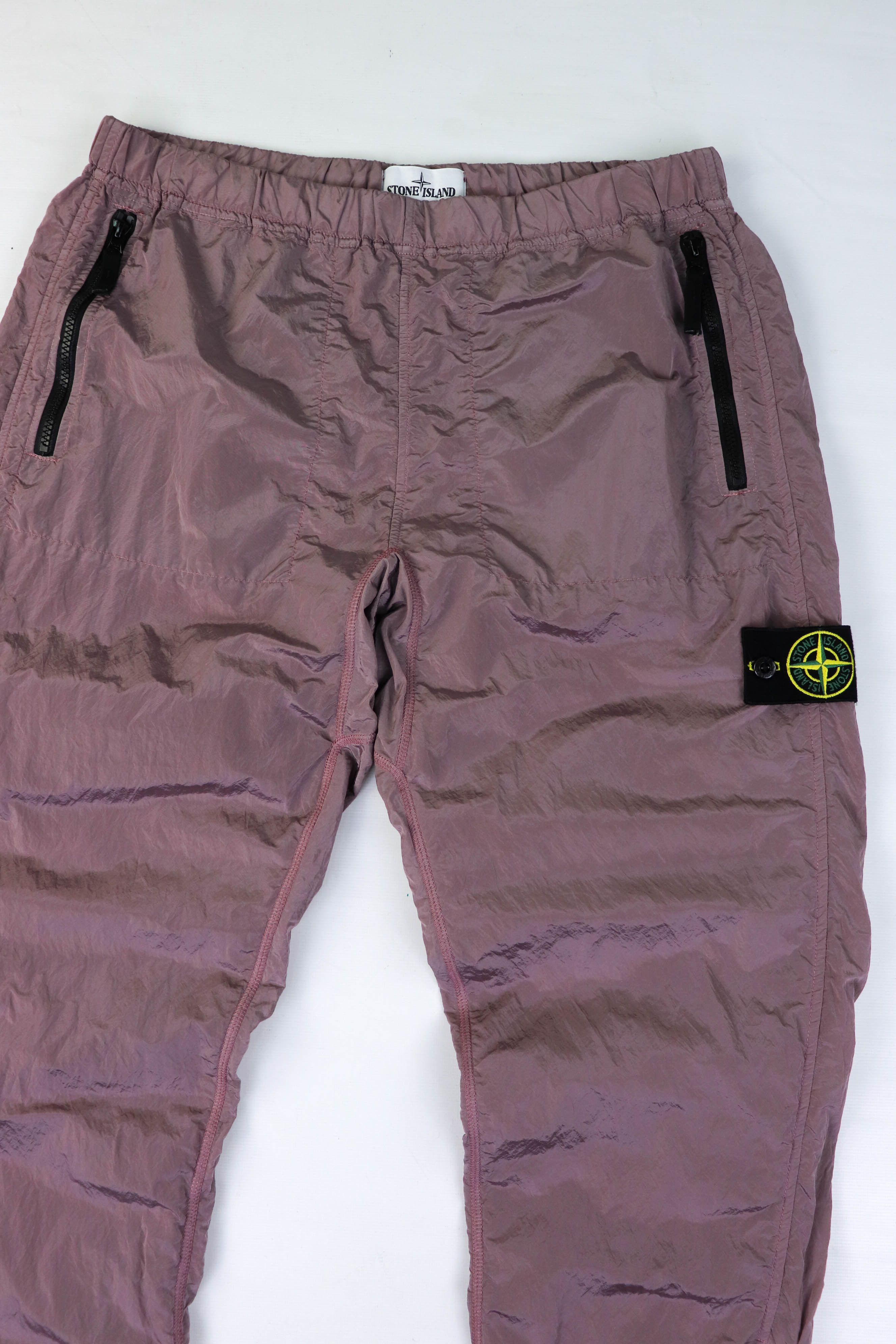 Stone Island Stone Island Pink Mocha Mousse Nylon Metal Track Pants Size US 32 / EU 48 - 3 Thumbnail