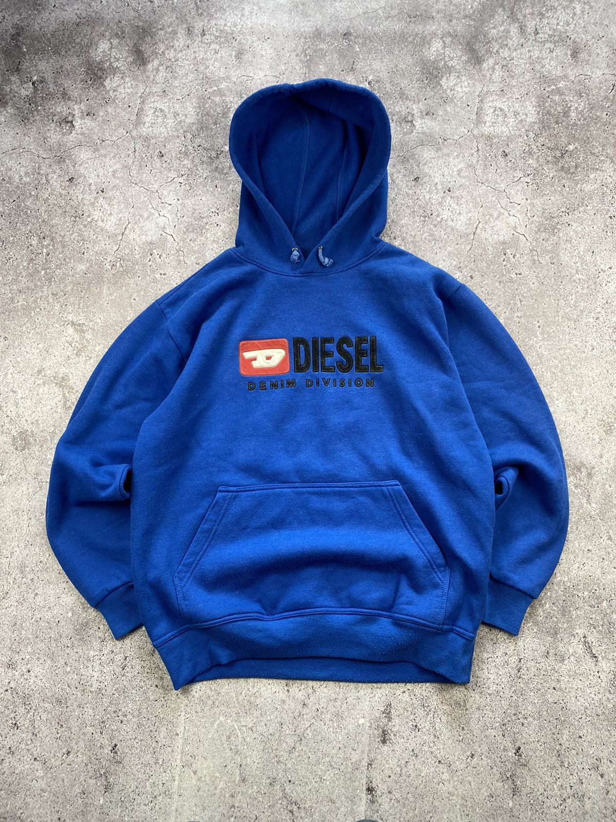 Diesel × Vintage Vintage Diesel Denim Division Y2K 00s Boxy Hoodie Hype Rare Size US L / EU 52-54 / 3 - 1 Thumbnail