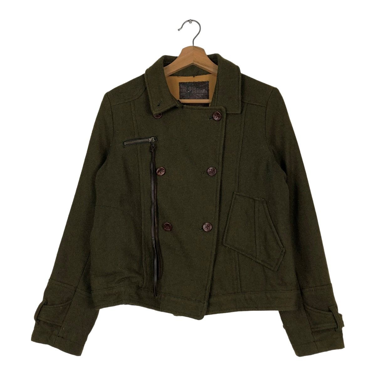 Japanese Brand 🔥 CROPPED BIKER JACKET JAPAN MADE ISSEY MIYAKE Size M / US 6-8 / IT 42-44 - 1 Thumbnail