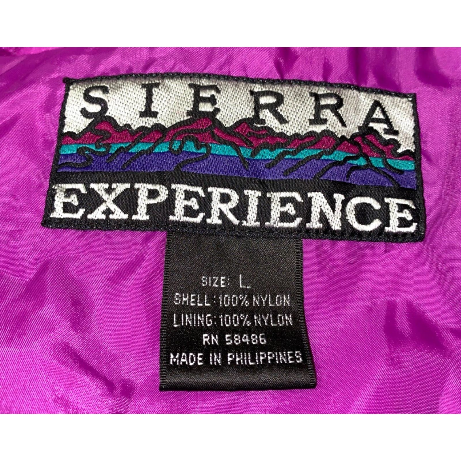 Rains VINTAGE Sierra Experience Mens Purple Nylon 1/2 Zip Rain Jacket Size L Size US L / EU 52-54 / 3 - 6 Thumbnail