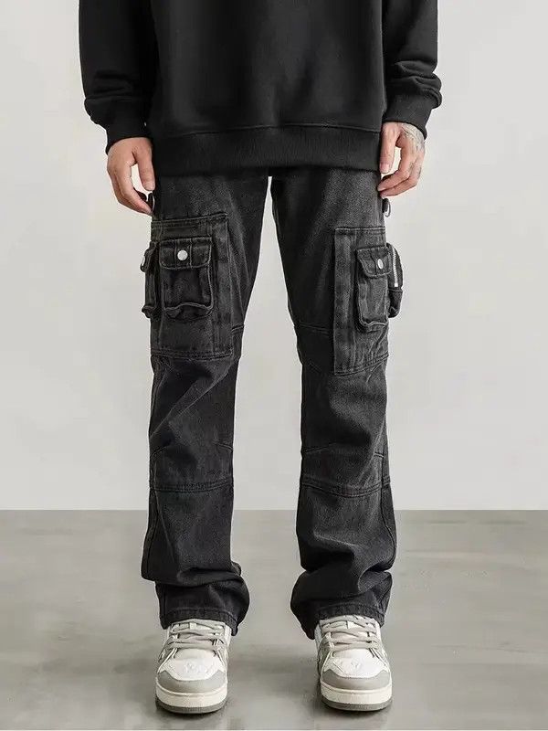 Japanese Brand High street washed and distressed baggy work trousers Size US 30 / EU 46 - 7 Thumbnail