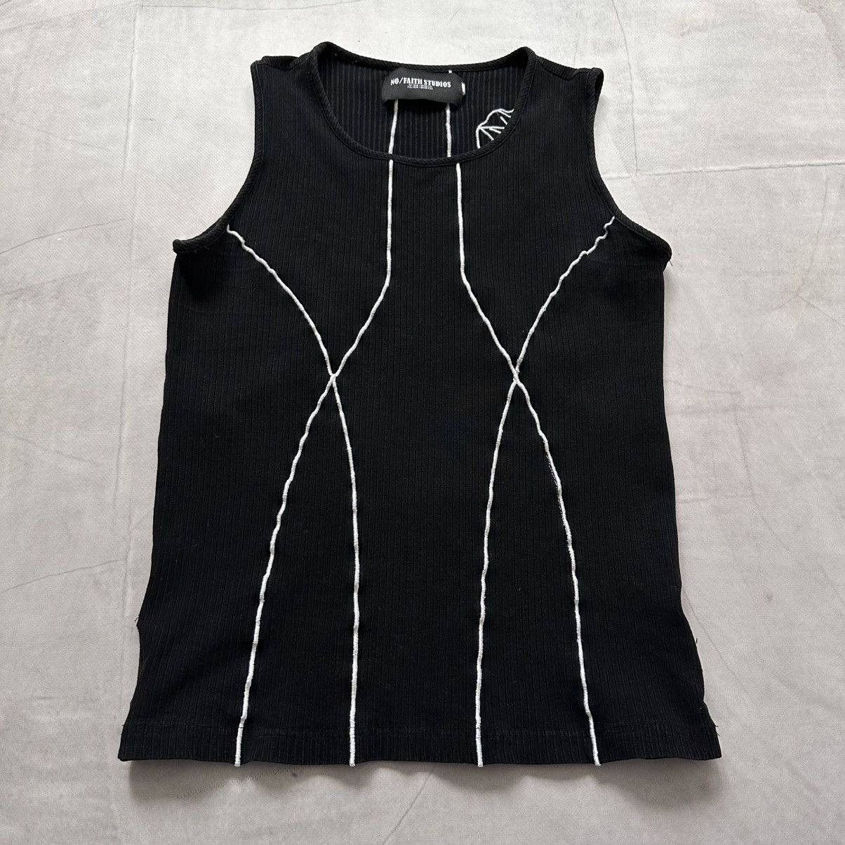 No Faith Studios No Faith Studios Lines Ribbed Tank Top Jaded London Style Size US S / EU 44-46 / 1 - 4 Thumbnail