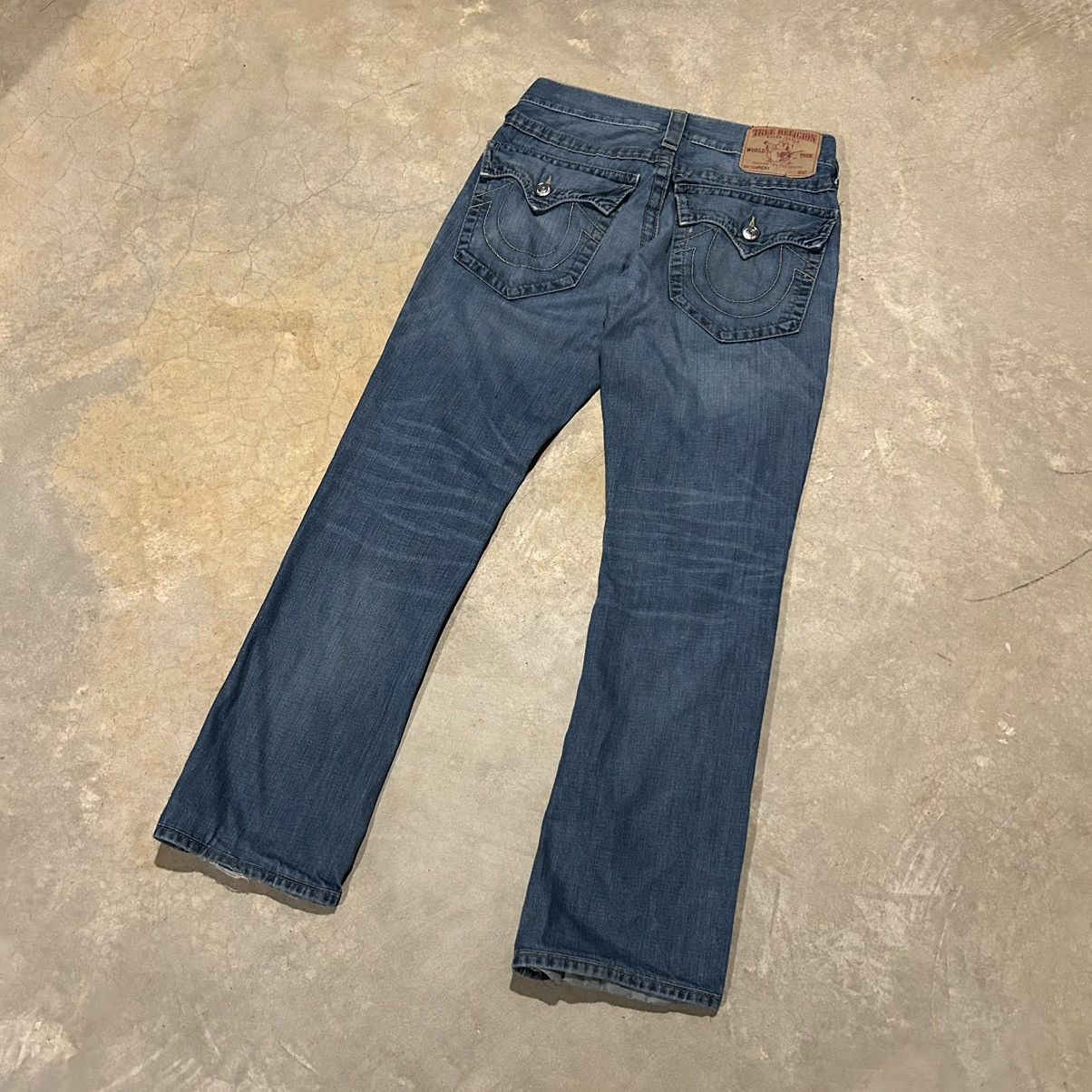 Japanese Brand × True Religion × Vintage Crazy Vintage Y2K True Religion Ricky Baggy Jeans Cyber Size US 31 - 2 Thumbnail