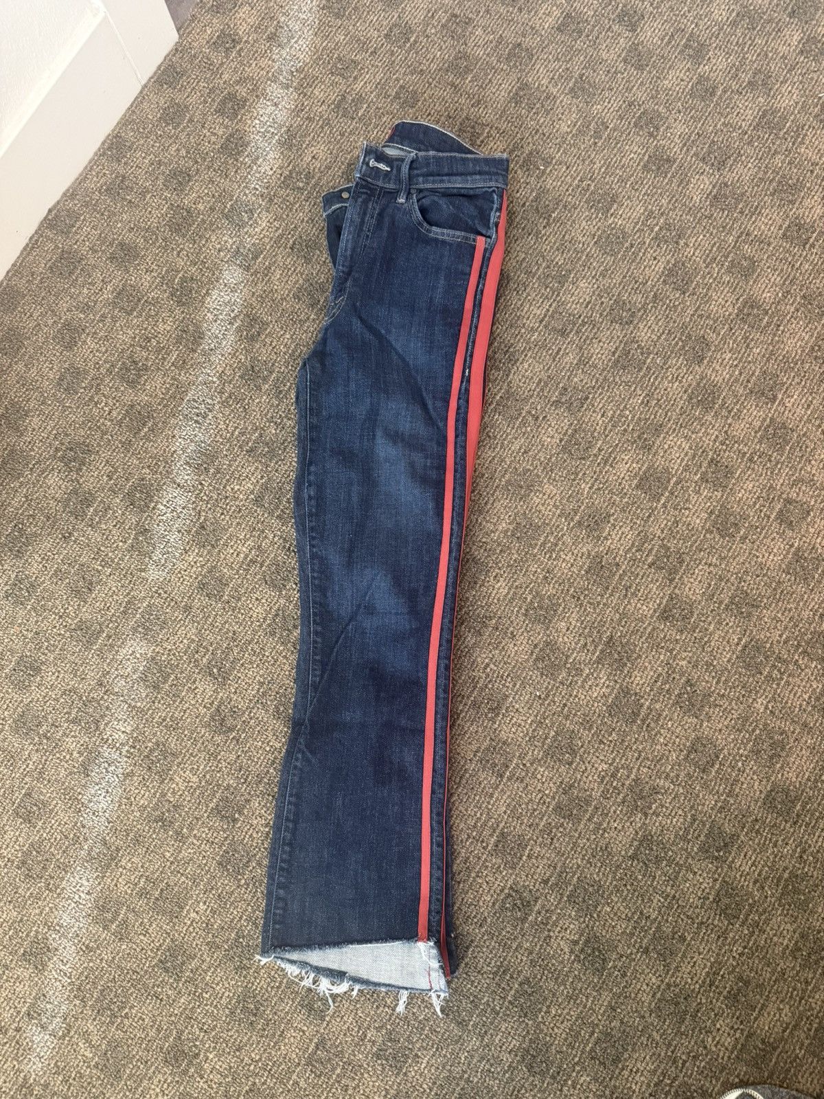 MOTHER Mother Jeans 26 Insider Crop Step Fray Speed Racer denim Size 26" / US 2 / IT 38 - 4 Thumbnail
