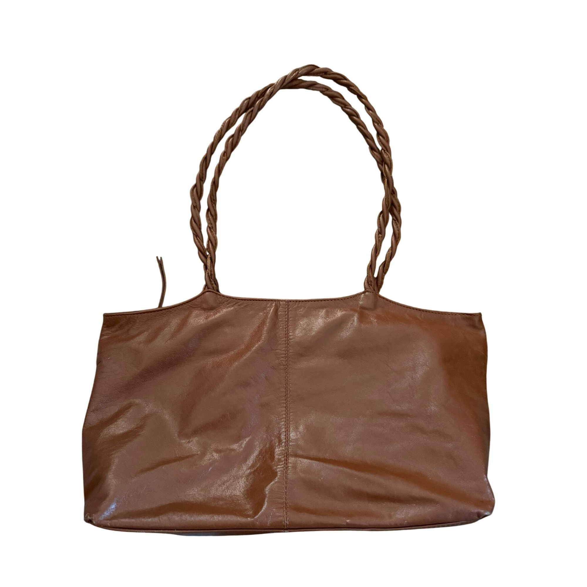 Other Latico Brown Leather Shoulder Bag With Braided Handles & Flo Size ONE SIZE - 1 Thumbnail