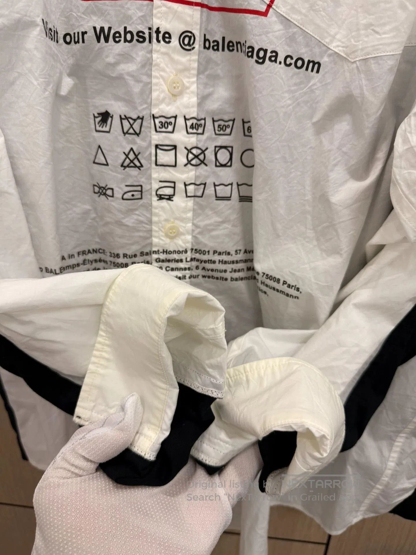 Balenciaga Balenciaga 2021FW Fake Two-Piece Shirt. Size US XS / EU 42 / 0 - 5 Thumbnail