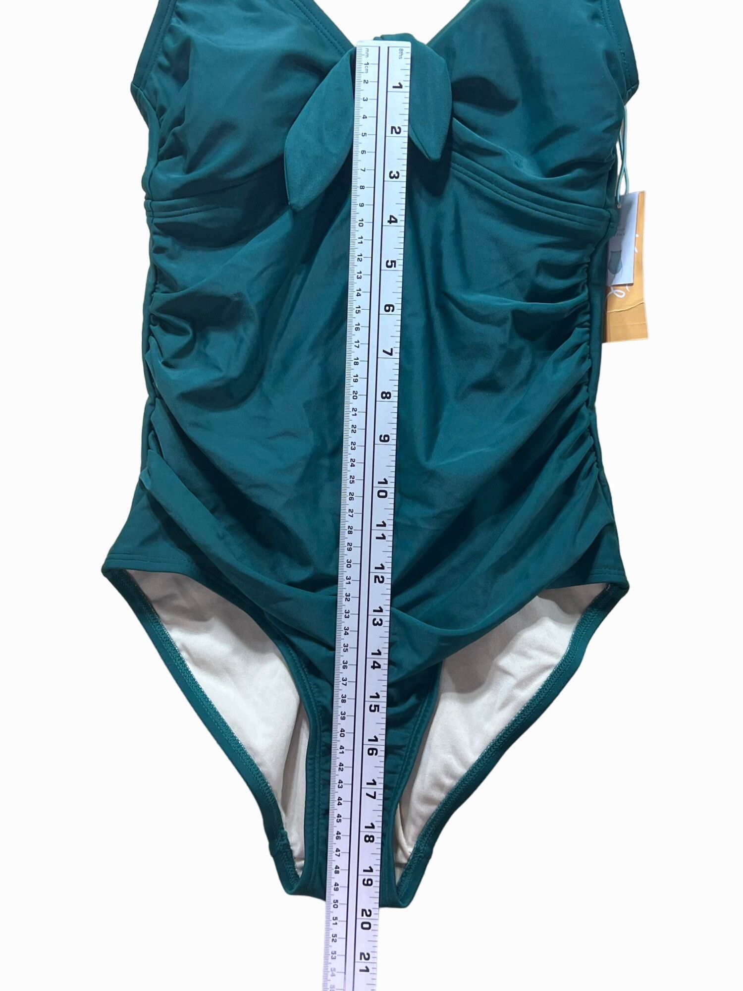 Other Kona Sol - Women's Tie-Front One Piece Swimsuit - Green - S Size ONE SIZE - 5 Thumbnail