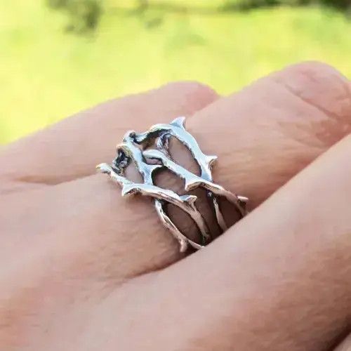 Jewelry x Ring Gold Plated Vintage Branch Rings Size 7 8 9 10 in Silver, Men's