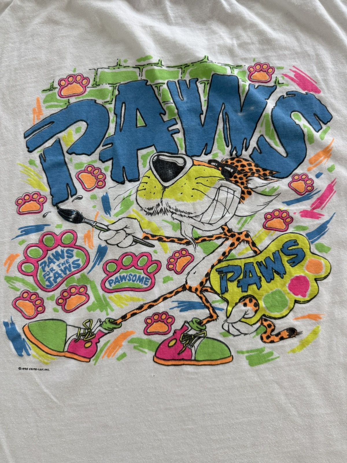 Other Vintage 1990 Paws Cheetos Graffiti Shirt Size US L / EU 52-54 / 3 - 5 Thumbnail