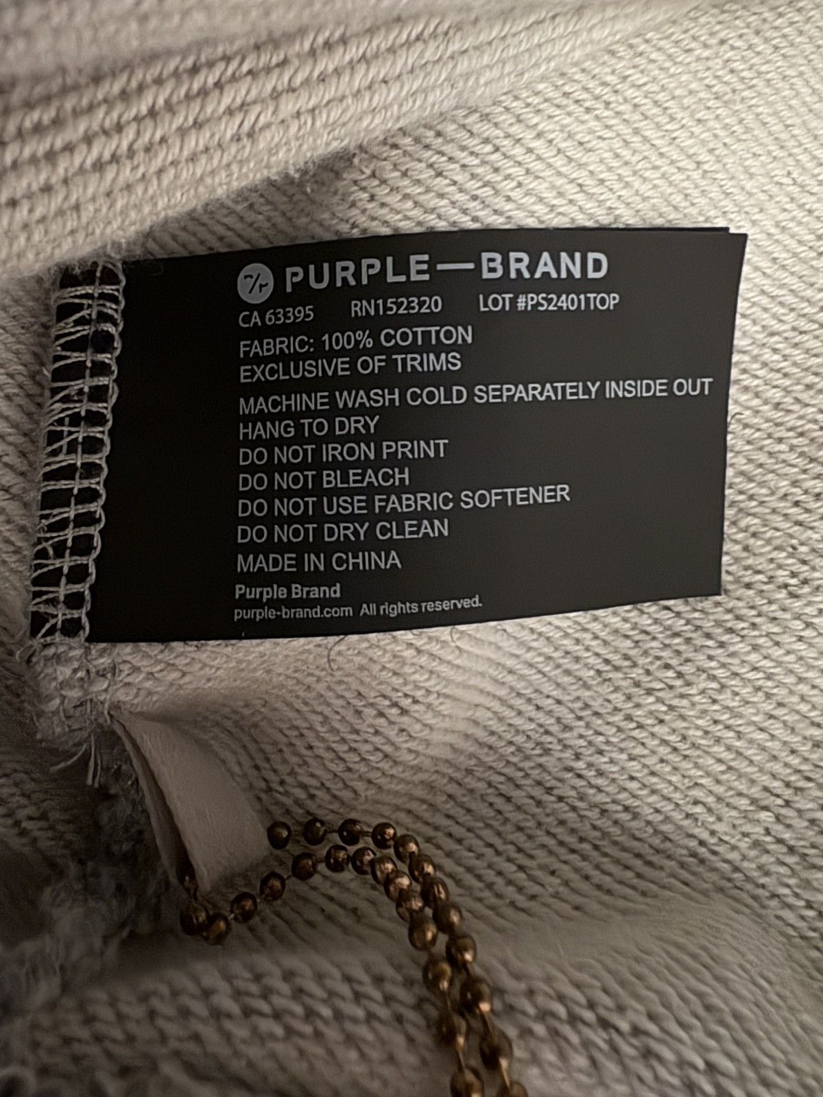 Purple Brand Purple brand hoodie grey Size US S / EU 44-46 / 1 - 5 Thumbnail
