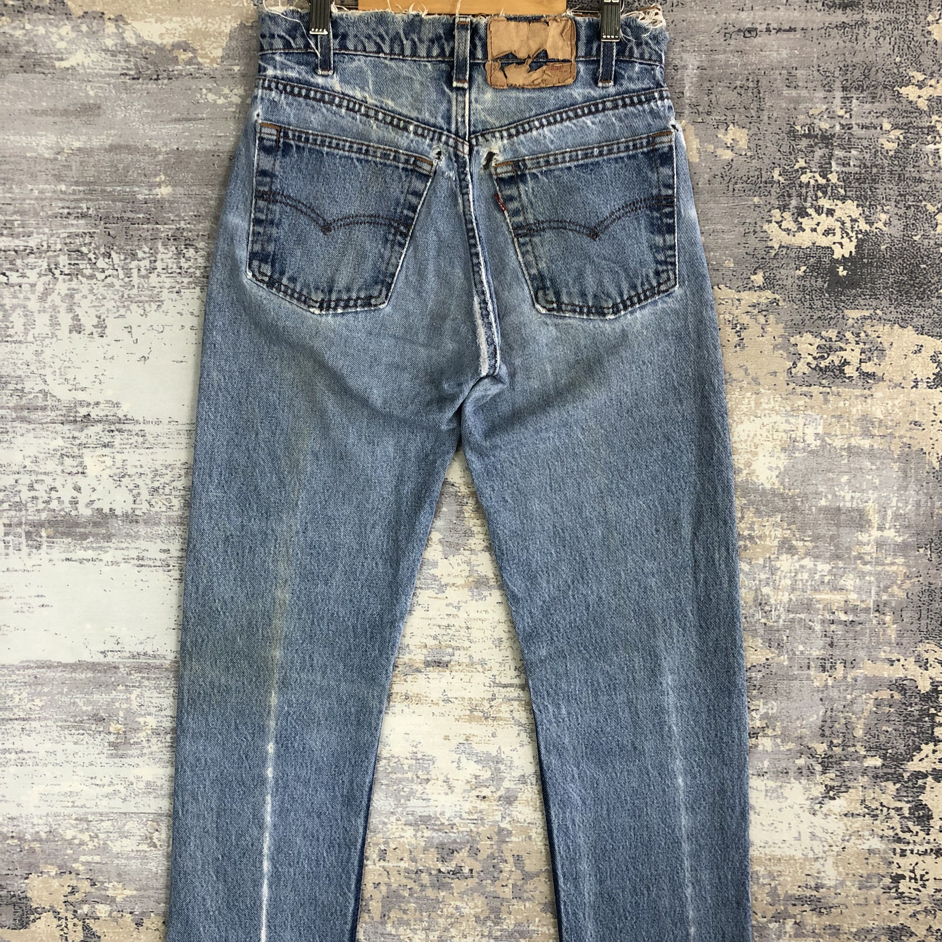 Levi's 80s Levis 505 Stonewash Jeans Distressed Levi's Faded Denim Size 26" / US 2 / IT 38 - 4 Thumbnail