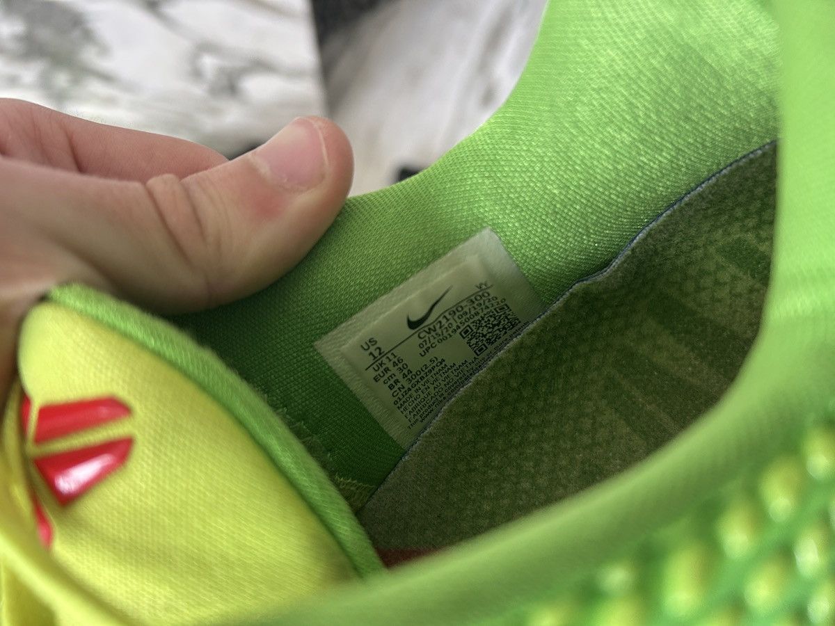 Nike Nike Kobe Protro 6 Grinch - Size 12 Size US 12 / EU 45 - 6 Thumbnail