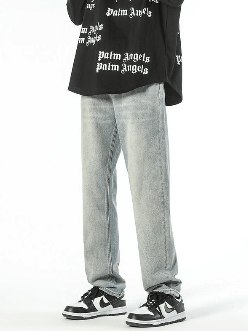 Japanese Brand × Jean Men's embroidered pocket casual straight jeans y2k Size US 32 / EU 48 - 1 Thumbnail