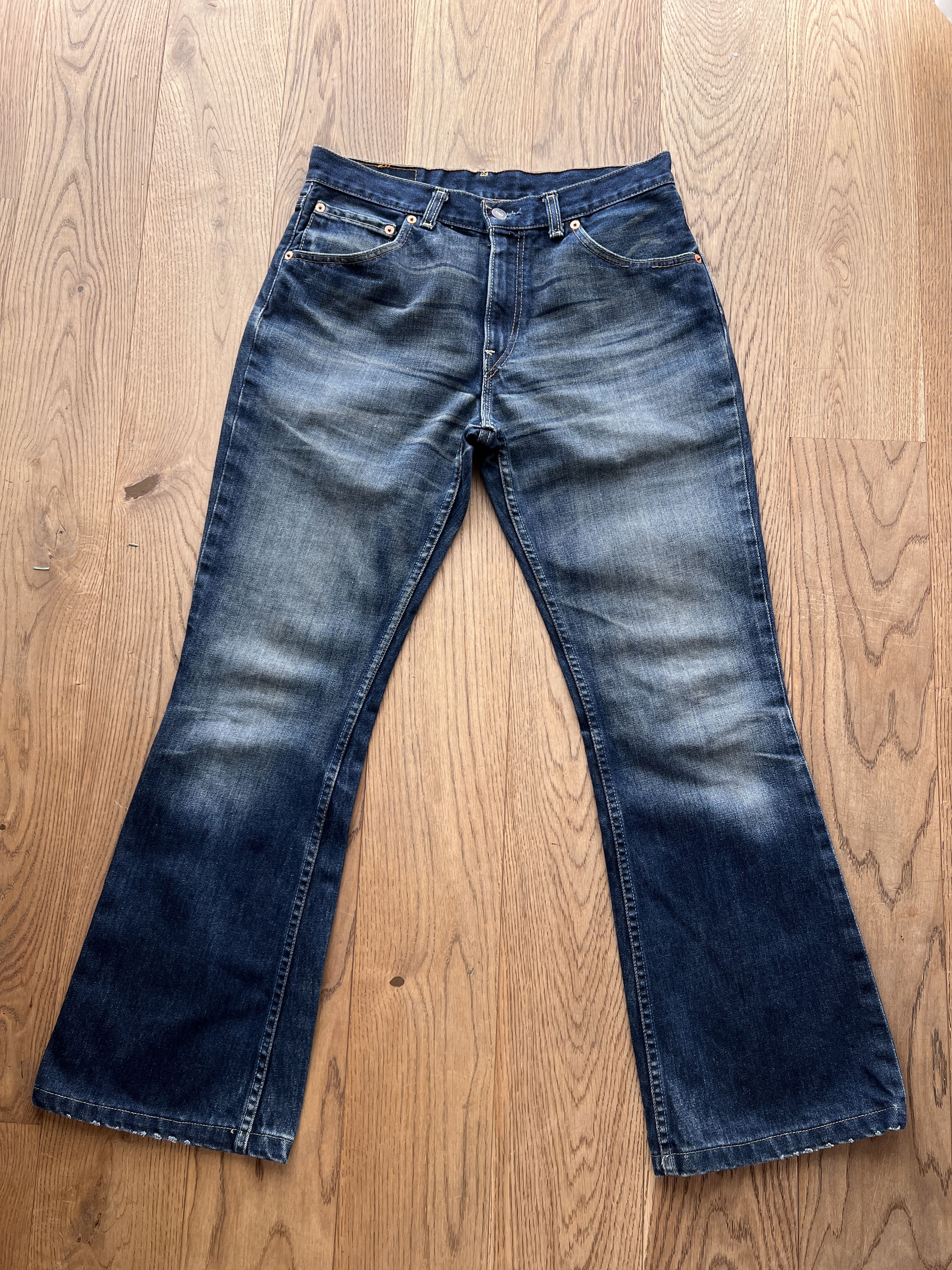 Levi's Vintage Clothing Levis 525 Flared boot cut VTG 00s Retro washed fabric denim Size US 30 / EU 46 - 13 Thumbnail