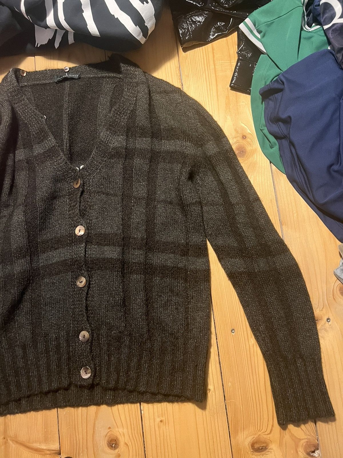 Vintage Franco Ziche Made In Italy Checkered Cardigan Kurt Cobain Size US L / EU 52-54 / 3 - 5 Thumbnail
