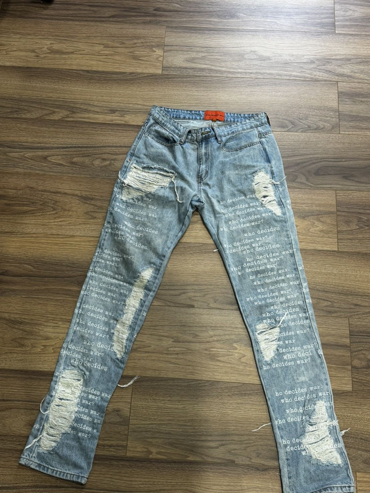 Who Decides War Who decides war scripture jeans SZ 32 Size US 32 / EU 48 - 1 Thumbnail