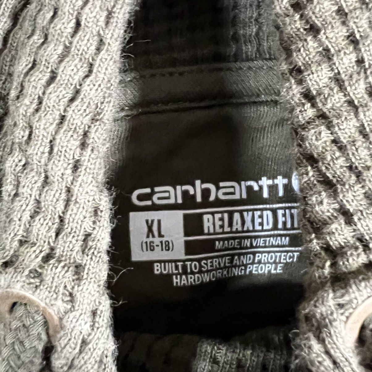 Carhartt Carhartt Womens XL Green Hooded Thermal Shirt Waffle Size XL / US 12-14 / IT 48-50 - 5 Thumbnail